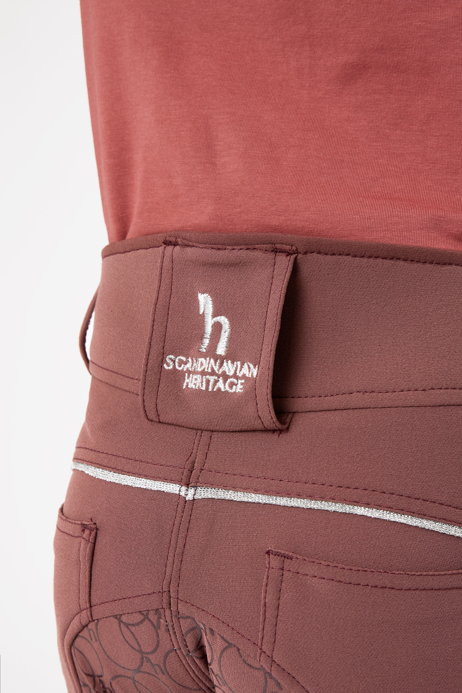 Horze Leighton Teens Vollbesatzreithose mit Silikongrip und Handytasche