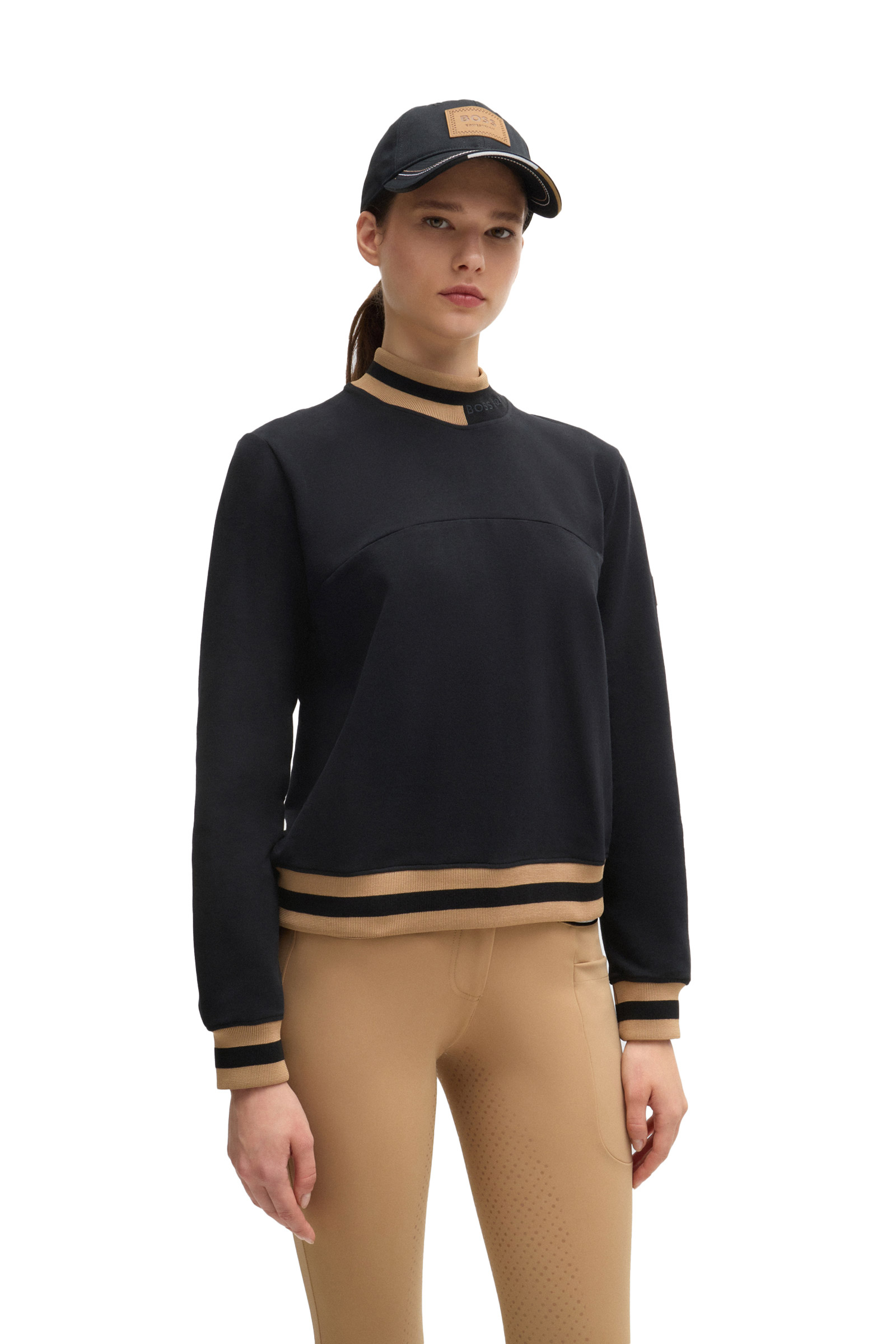 Boss Kim Damen-Sweater mit Stehkragen
