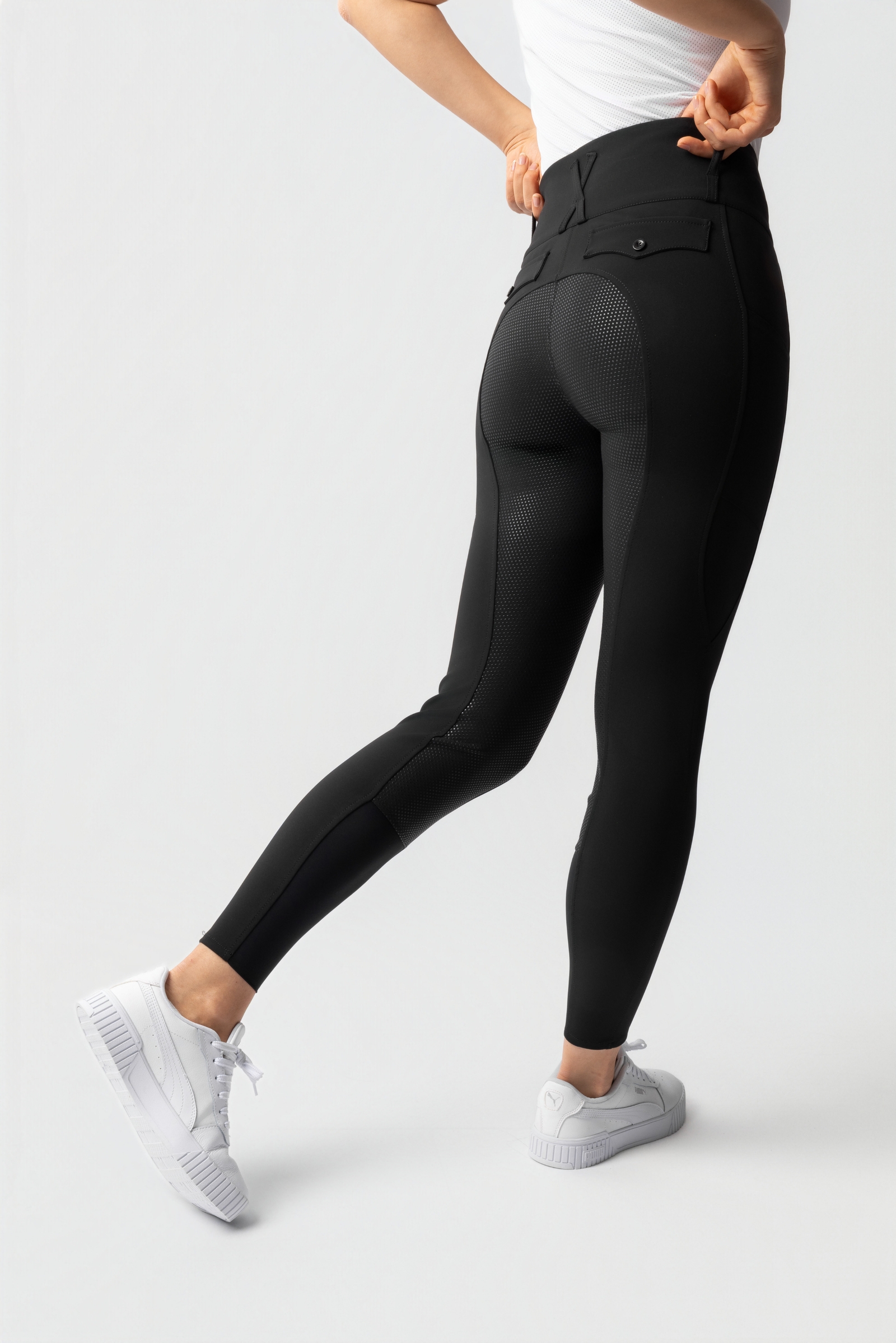 Horze Leonie Damenreithose mit Vollbesatz aus Silikon UPF 40+