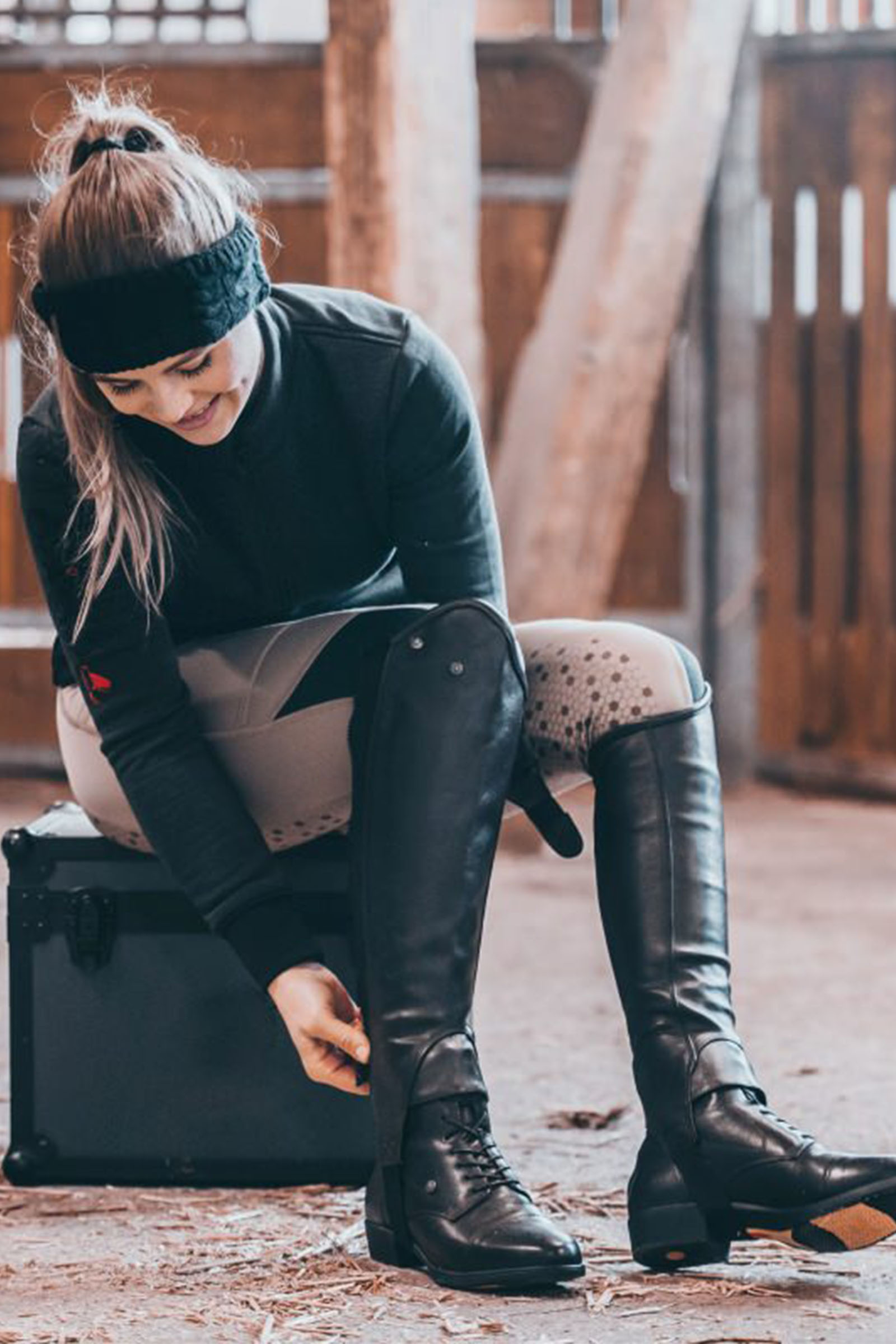 Suedwind Footwear Advanced II BZ Lace weiche Jodhpur-Stiefeletten mit Rei&szlig;verschluss hinten und Schn&uuml;rung