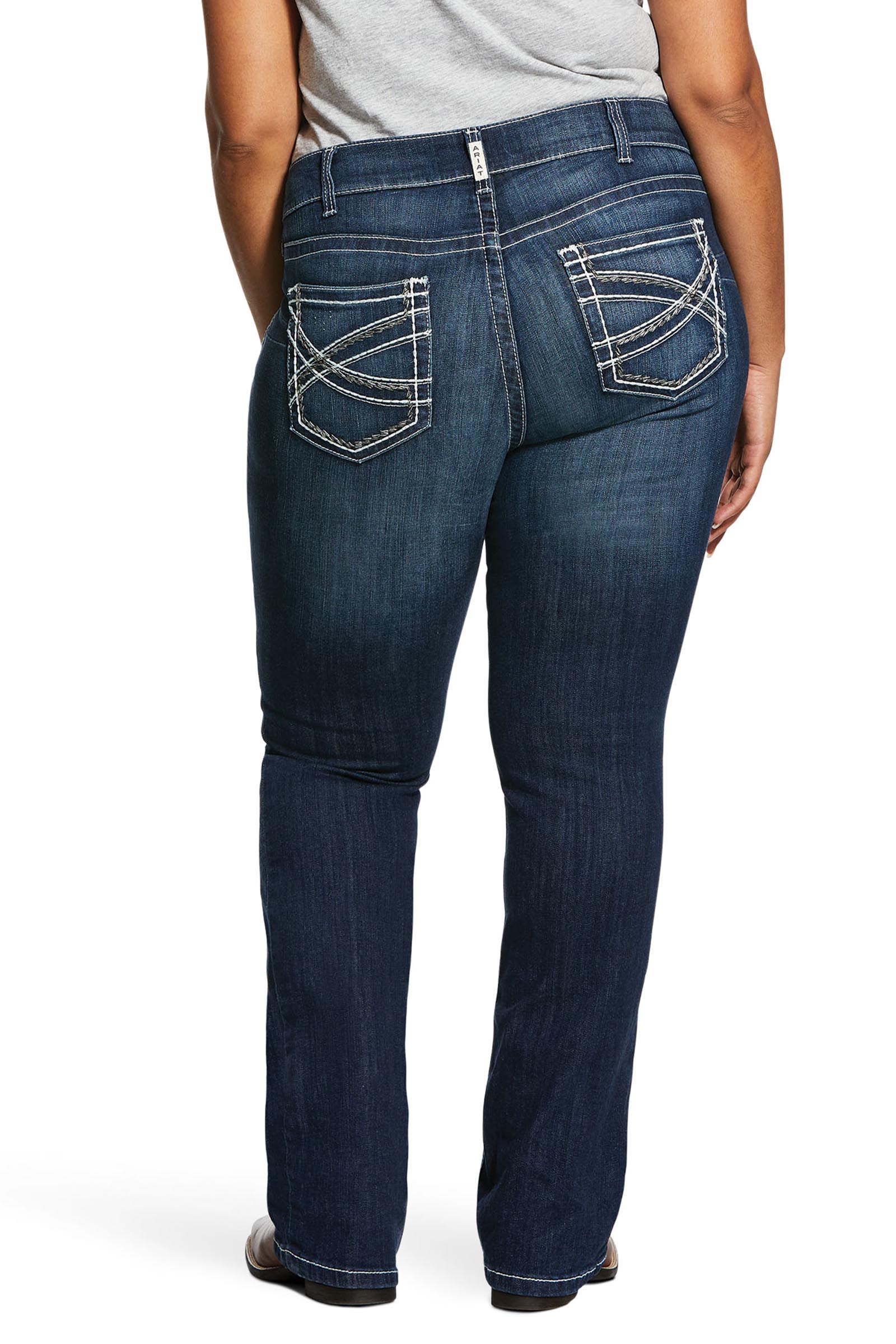 Ariat R.E.A.L. Mid Rise Stretch Entwined Damen Bootcut Jeans