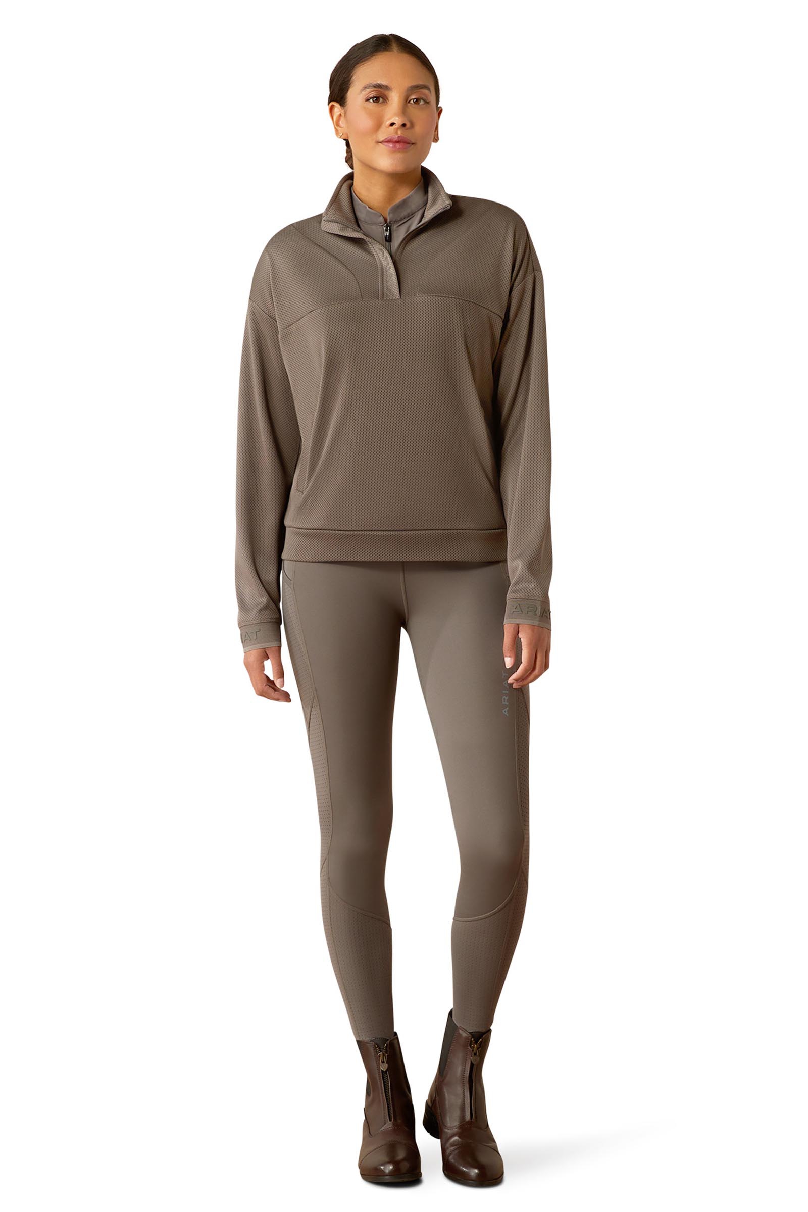 Ariat Breathe Damen Sweatshirt mit 1/2 Reißverschluss