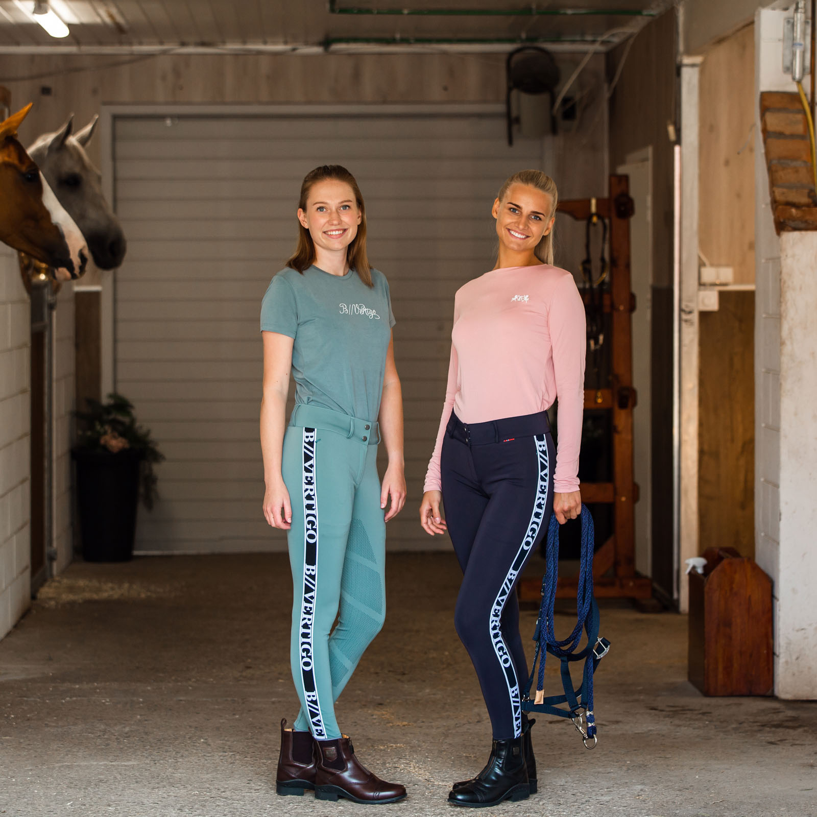 B Vertigo Angelika Damen Vollbesatzreithose mit Silikon Grip und hohem Bund