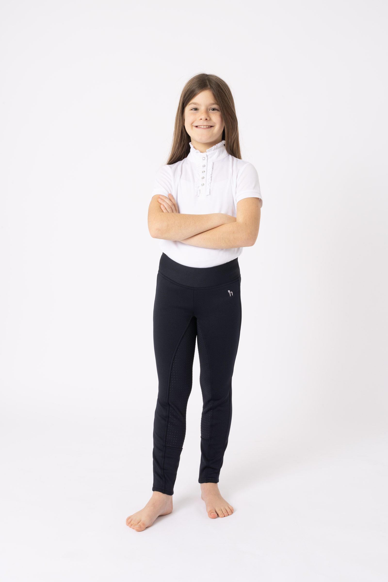 Horze Active Kinder Winter Reitleggings mit Silikonvollbesatz