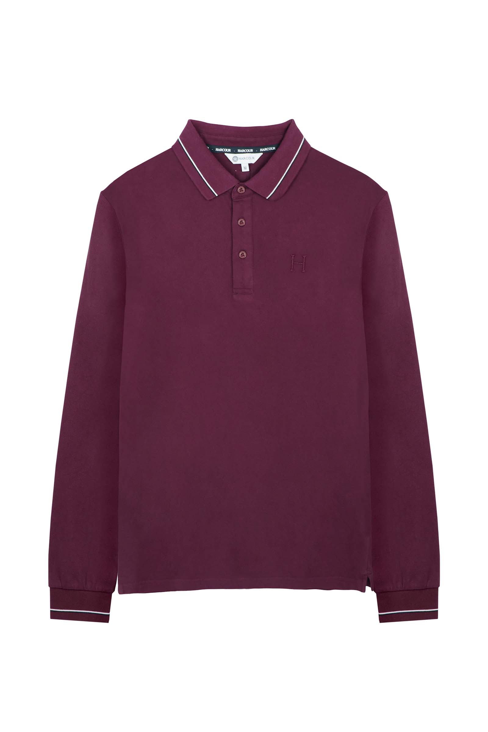 Dark Purple Harcour Pablo Herren Langarm Poloshirt
