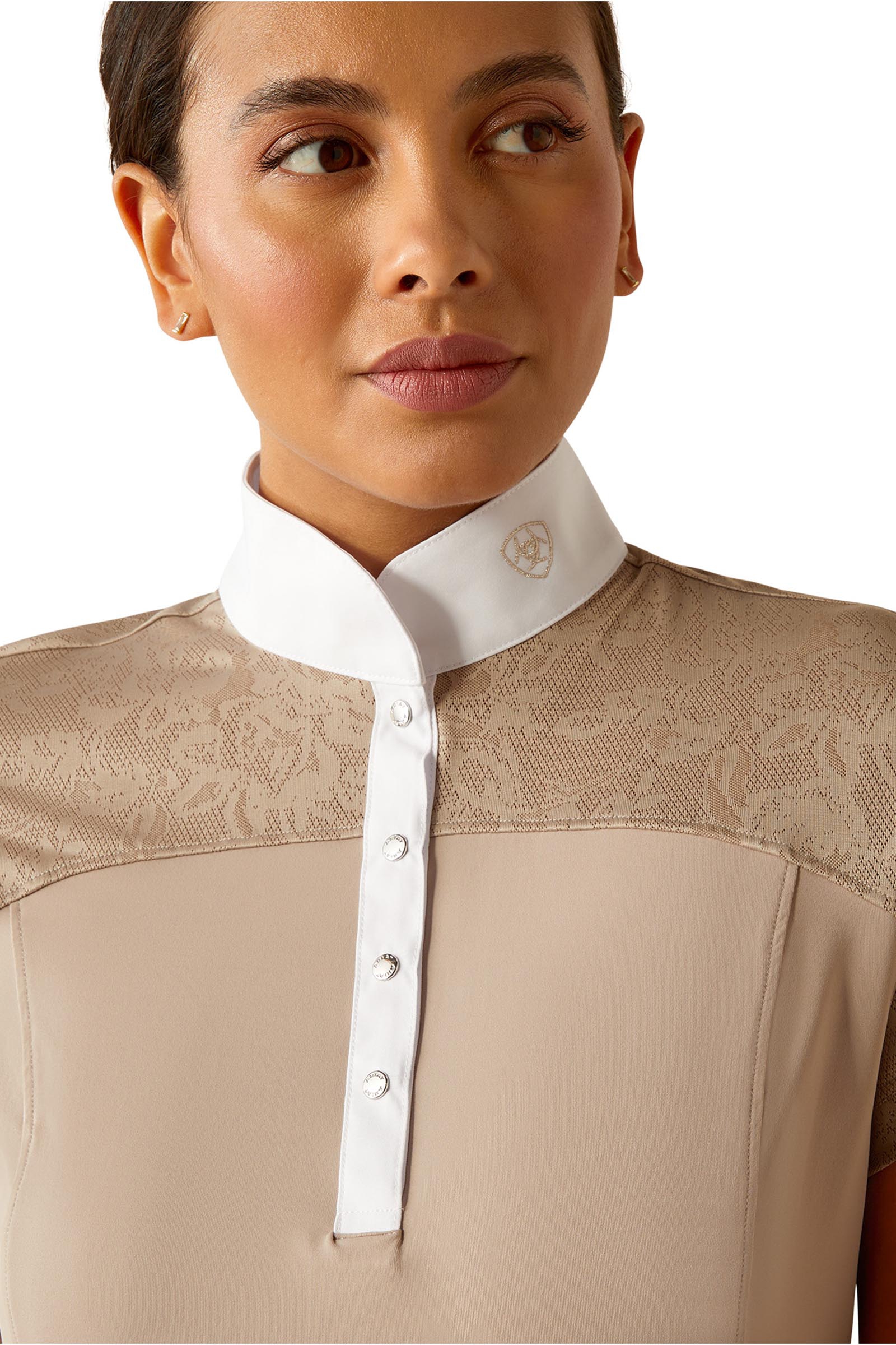 Ariat Bellatrix Damen-Turniershirt mit kurzen &Auml;rmeln