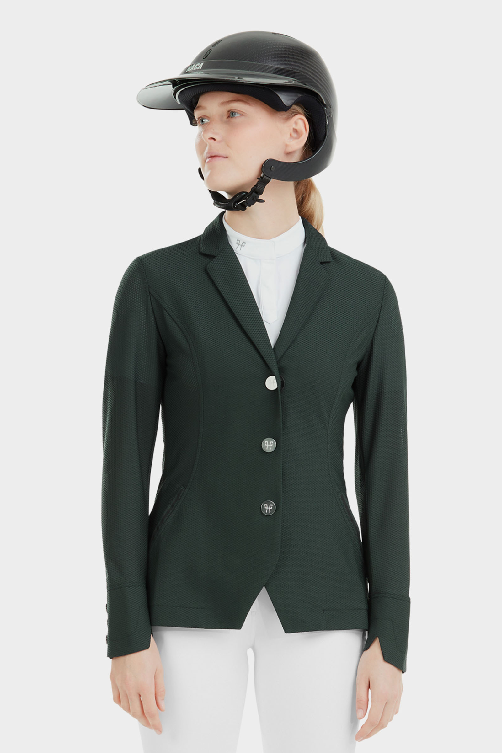 Dark Green Horse Pilot Aeromesh Damen Turnierjacket