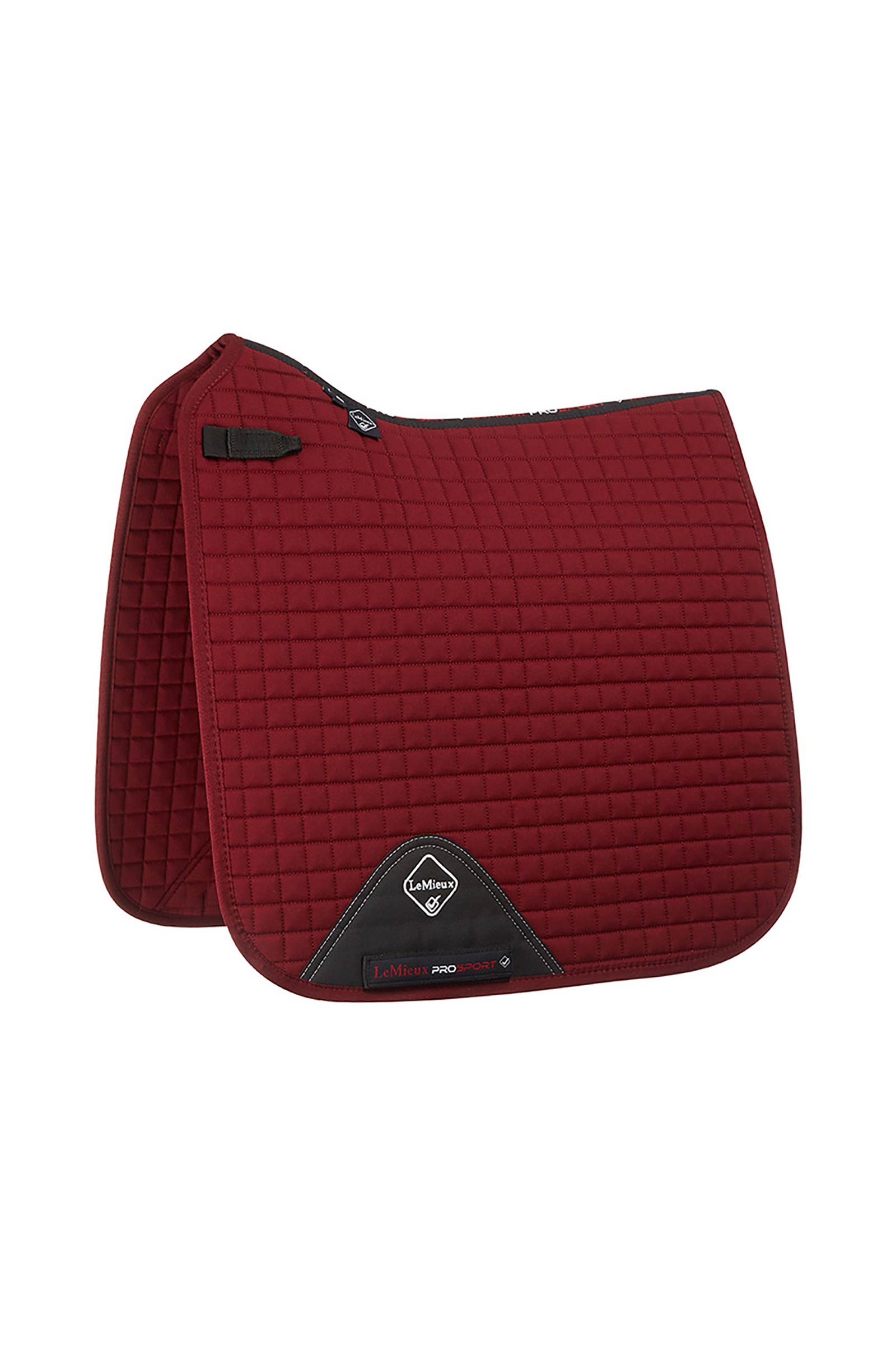 Dark Red LeMieux Baumwoll Dressurschabracke