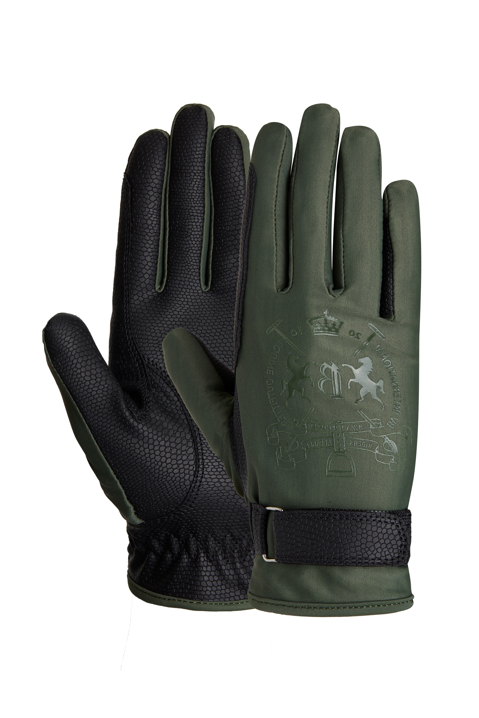 B Vertigo Laia Damen Reithandschuhe mit Logo Print