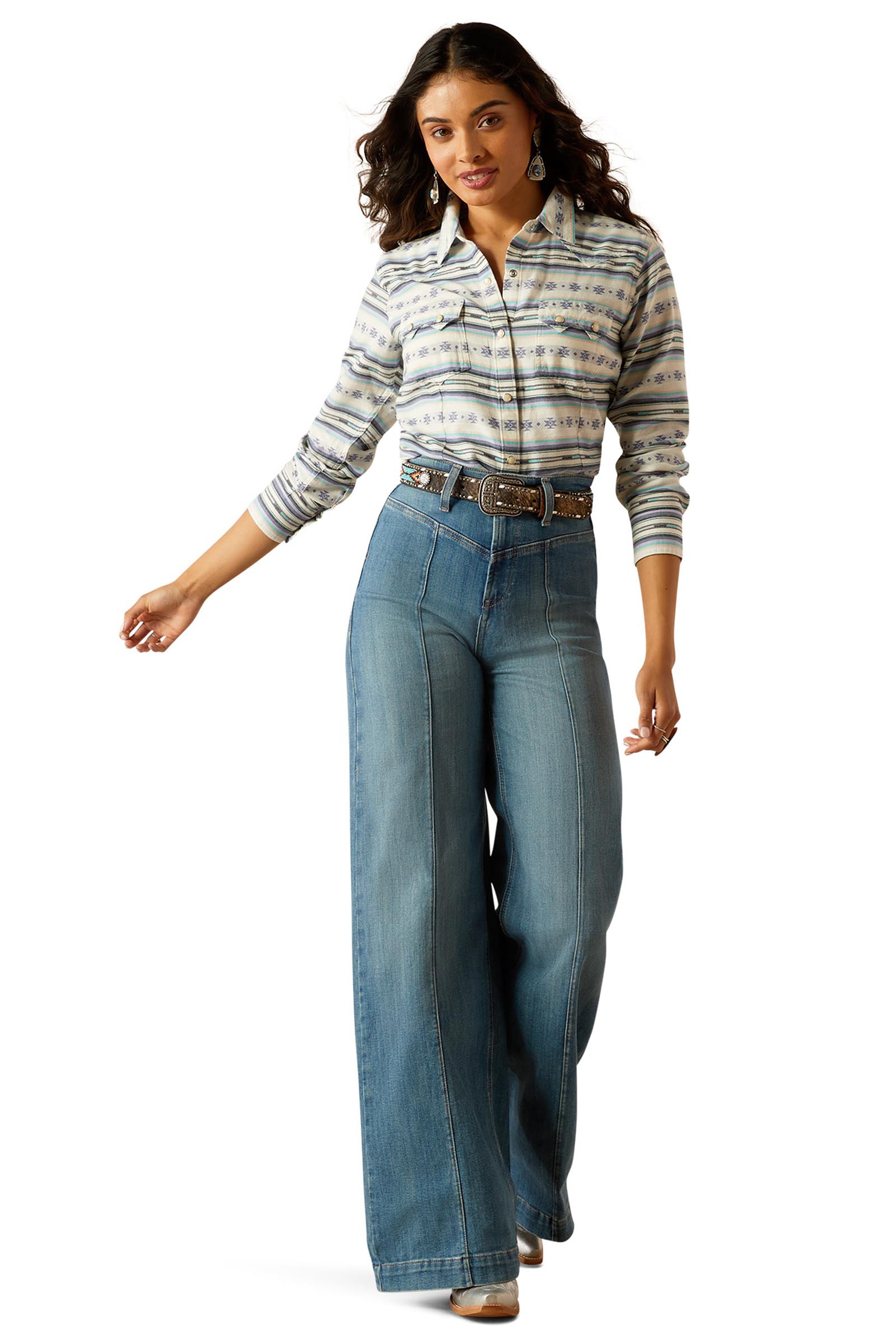 Ariat Seaside Serape Damen Shirt mit Druckkn&ouml;pfen