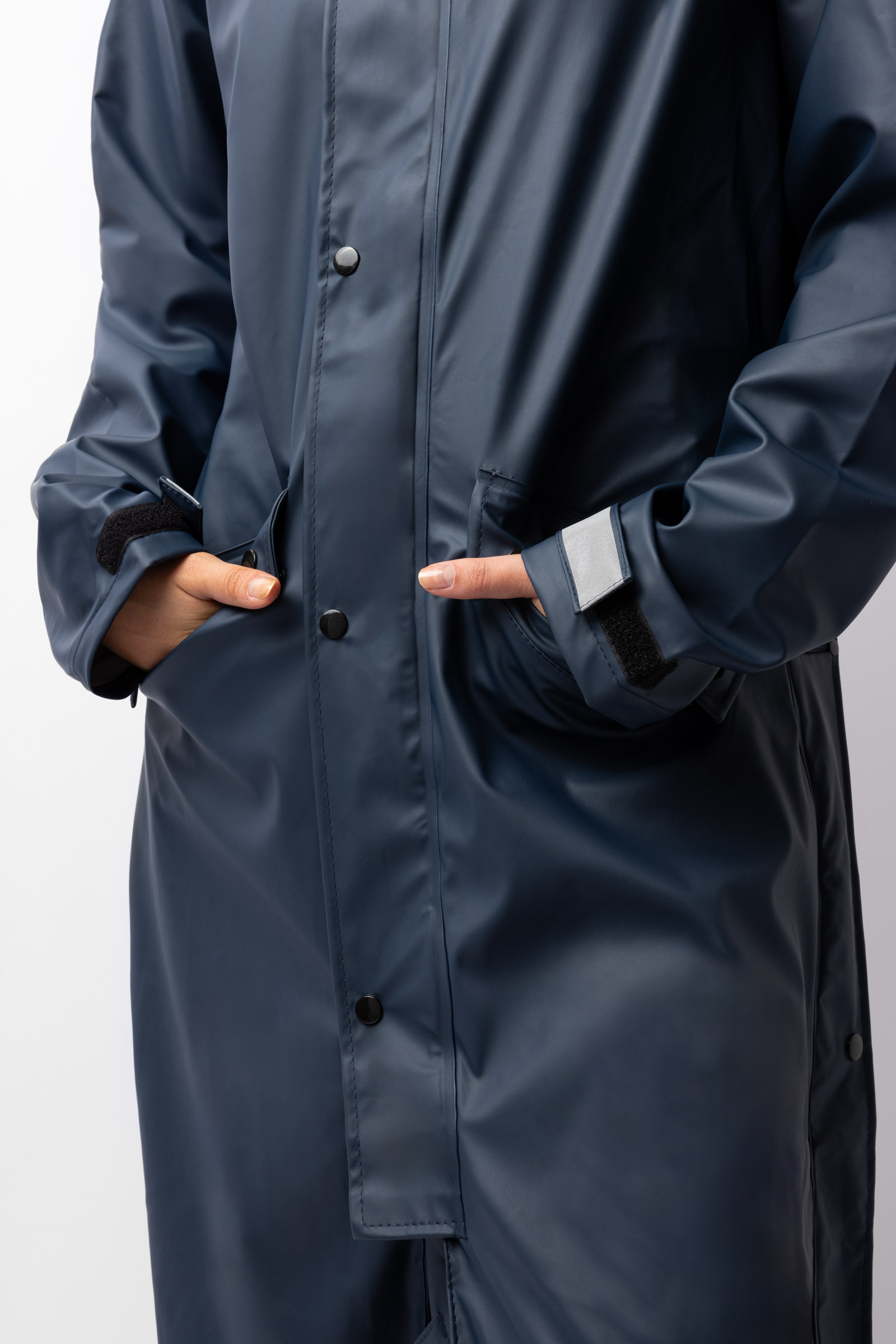 Horze Hazel Langer Damen-Regenmantel mit Schlitzen