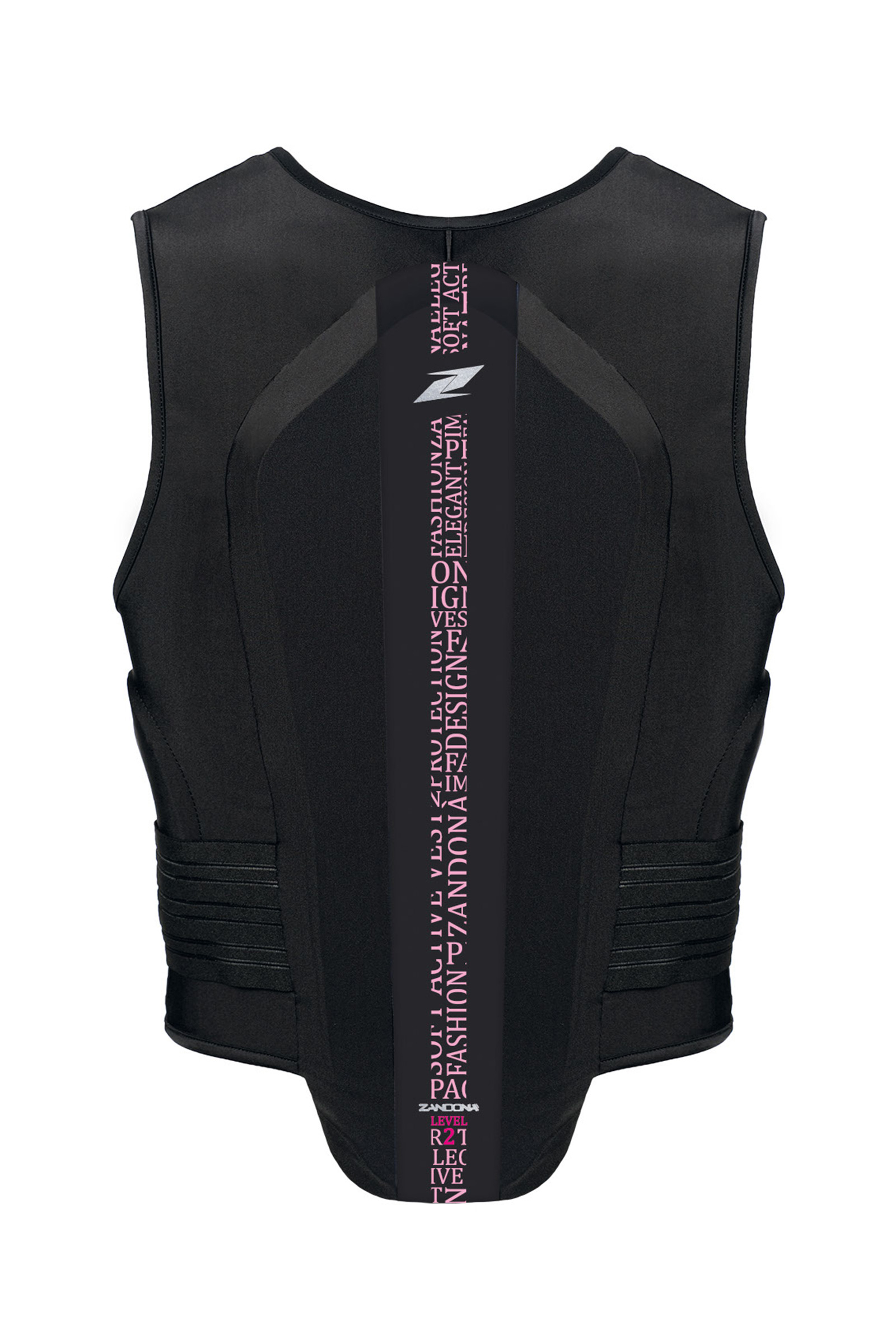 Black/Light Pink Stretch Zandona Soft Vest Pro x7 (168-177cm) R&uuml;ckenprotektor