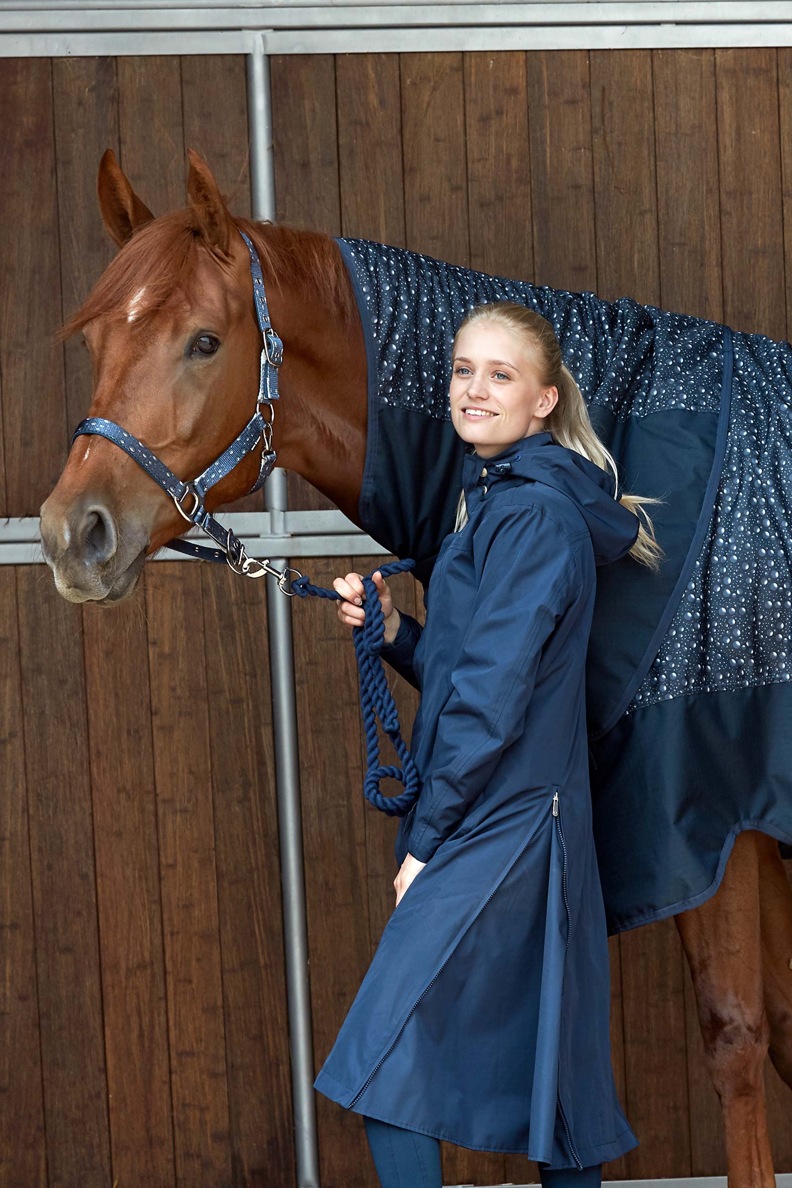 Equipage Heaven wattierter anger Regenmantel