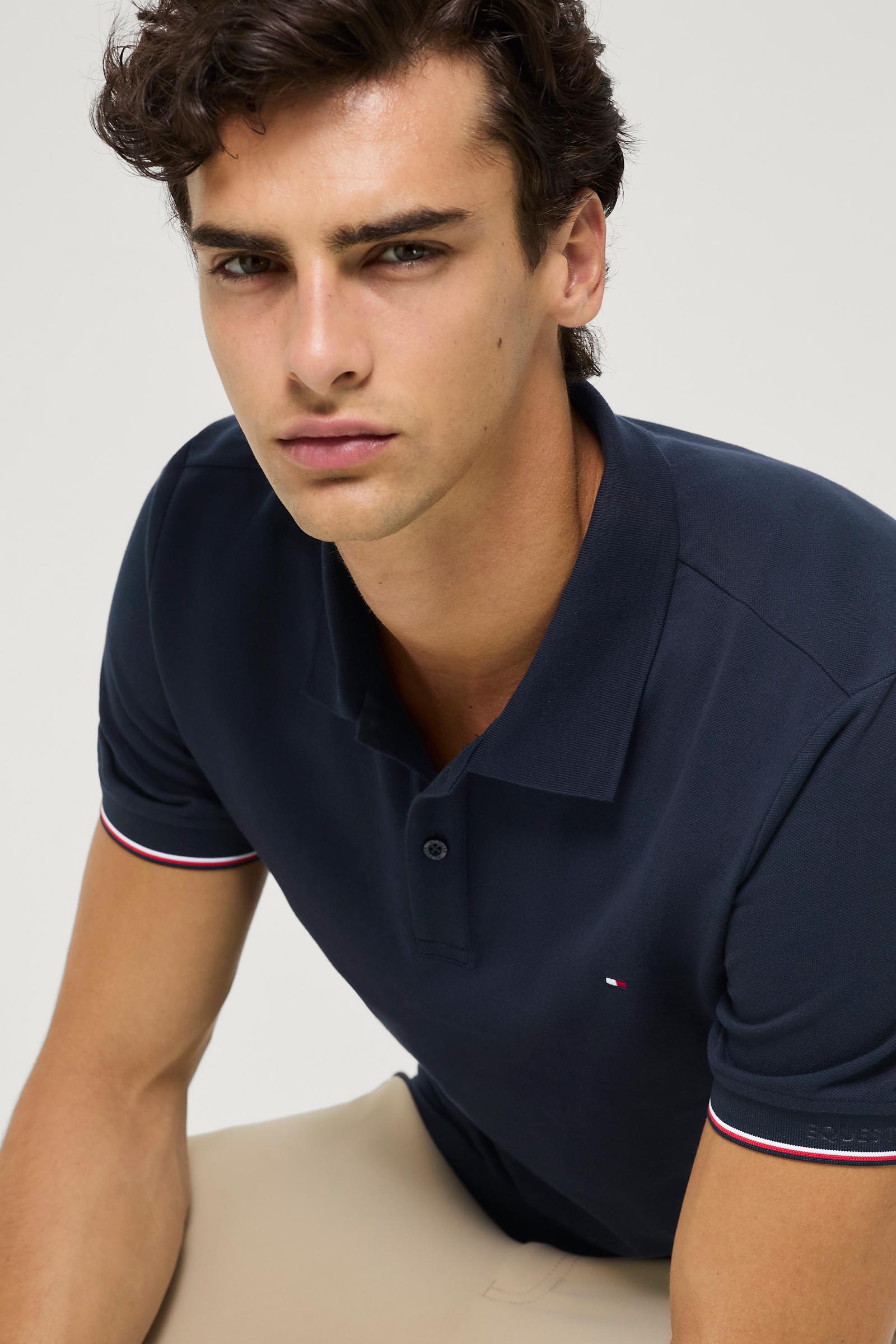 Tommy Hilfiger Equestrian Davis Herren Piqu&eacute;-Poloshirt