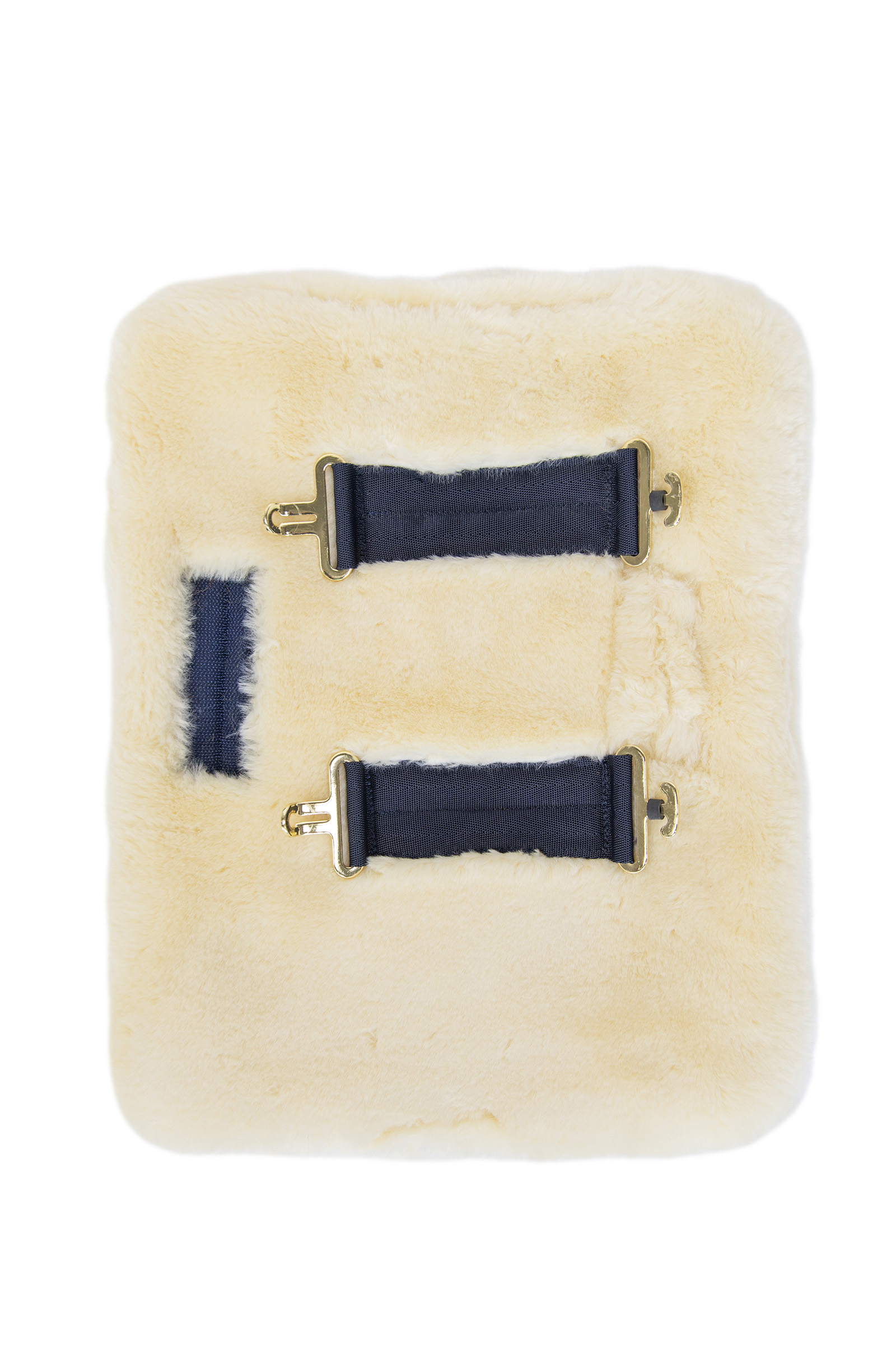 Kentucky Horsewear Brusterweiterung aus veganem Lammfell, 2 Schnallen