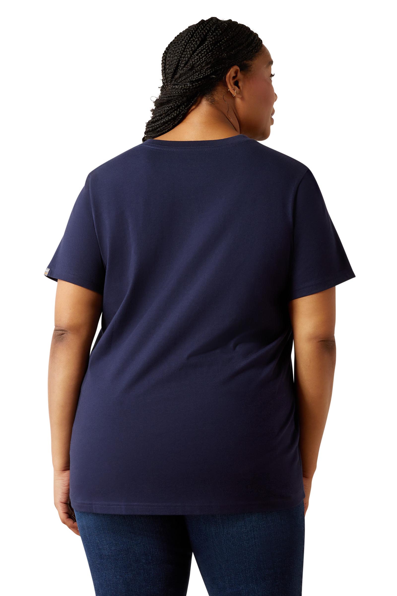 Ariat Damen Rebar Cotton Strong Standard V-Neck T-Shirt  