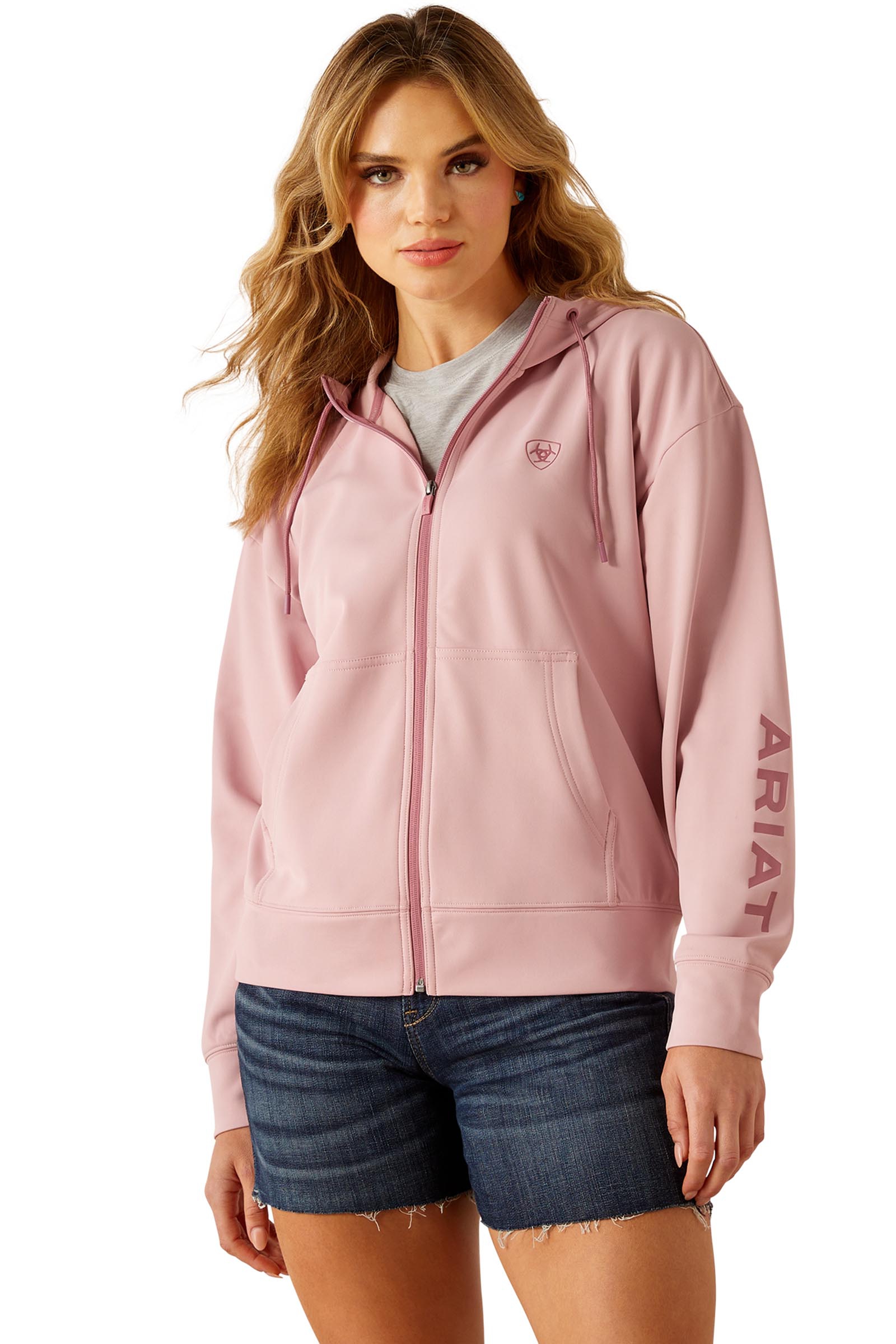 Ariat Breeze Damen Hoodie mit durchgehendem Rei&szlig;verschluss