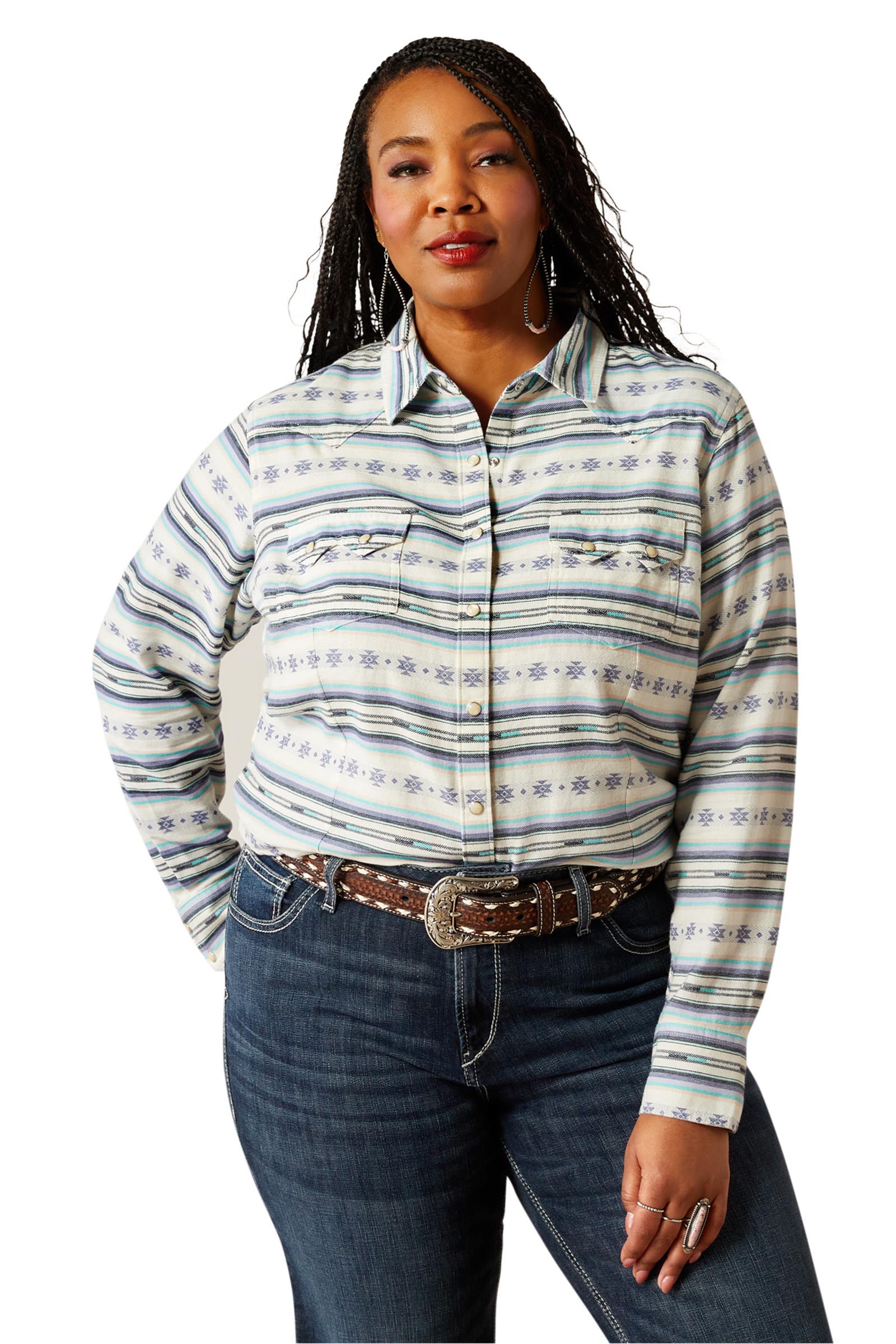 Ariat Seaside Serape Damen Shirt mit Druckkn&ouml;pfen