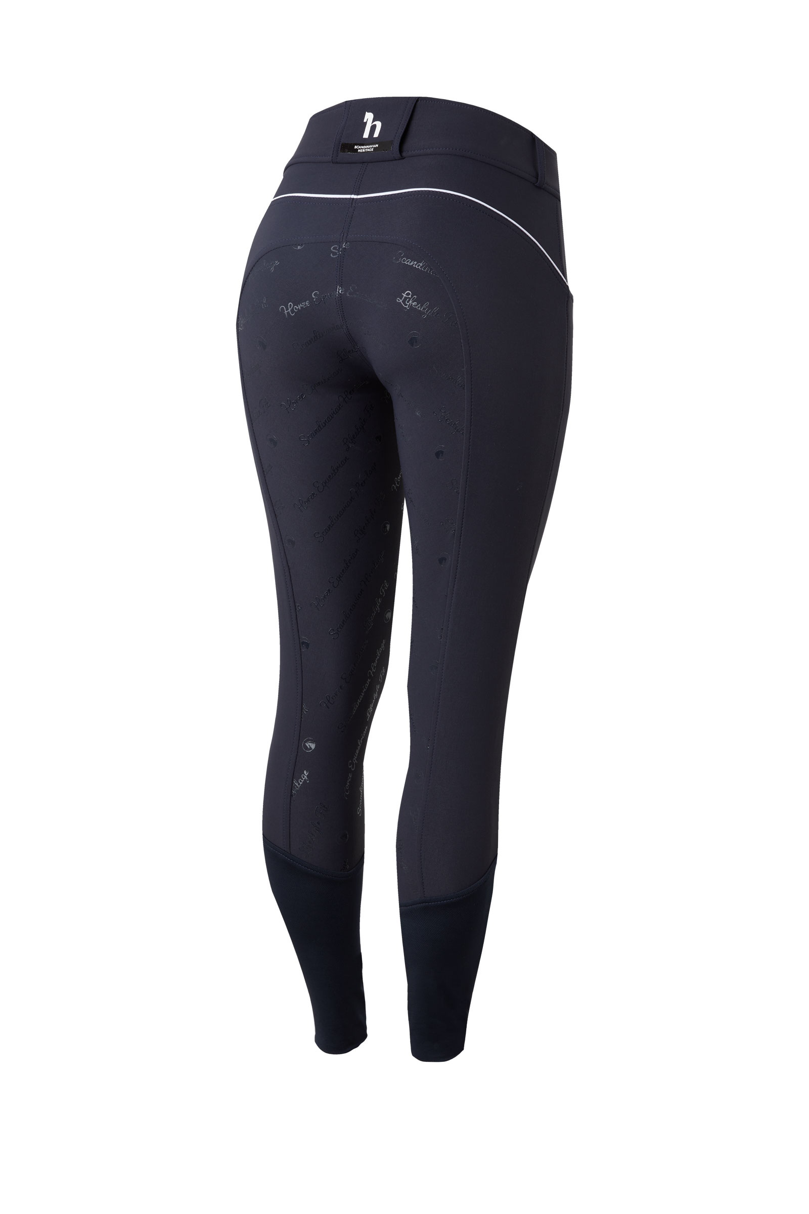 Pfauenblau Horze Nordic Performance Damenreithose mit Silikon-Vollbesatz