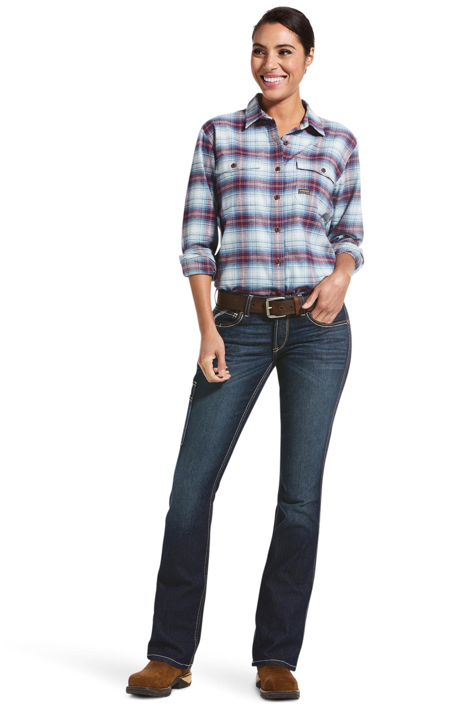 Ariat Damen Rebar MR DuraStretch Riveter Bootcut Jeans  
