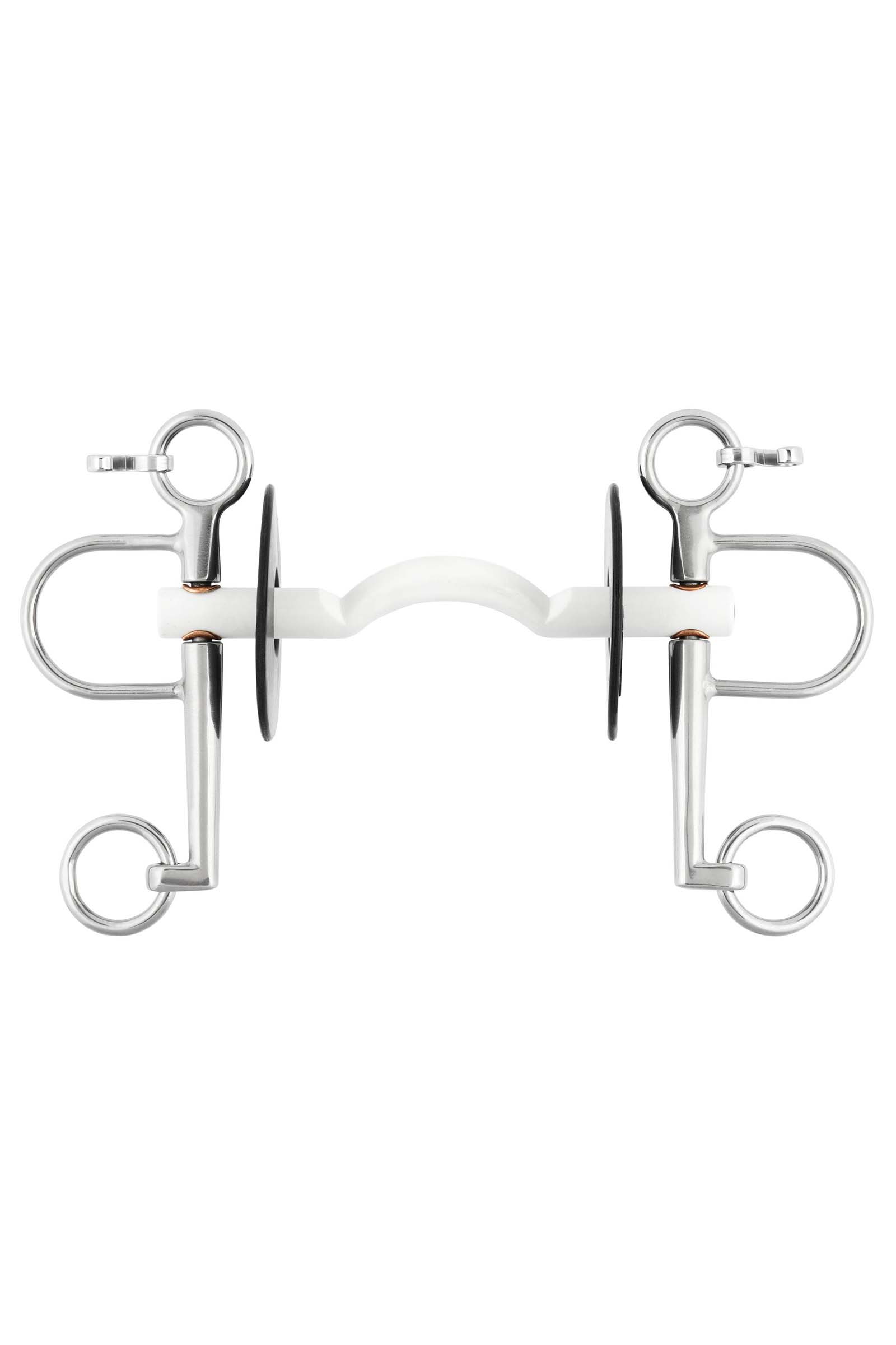 Sprenger Nathe harte Pelhamstange mit Zungenfreiheit, 15mm, 7cm Anz&uuml;ge