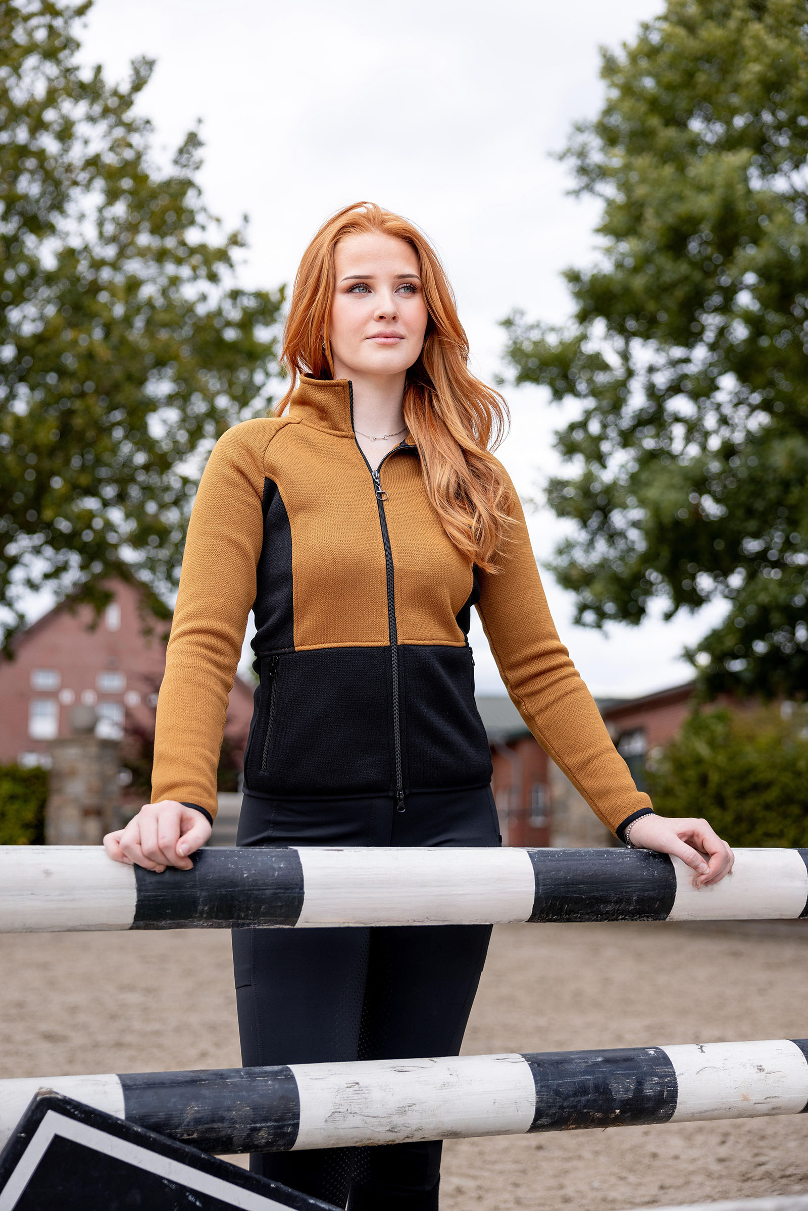 Horze Neve Damen Fleece Reitjacke