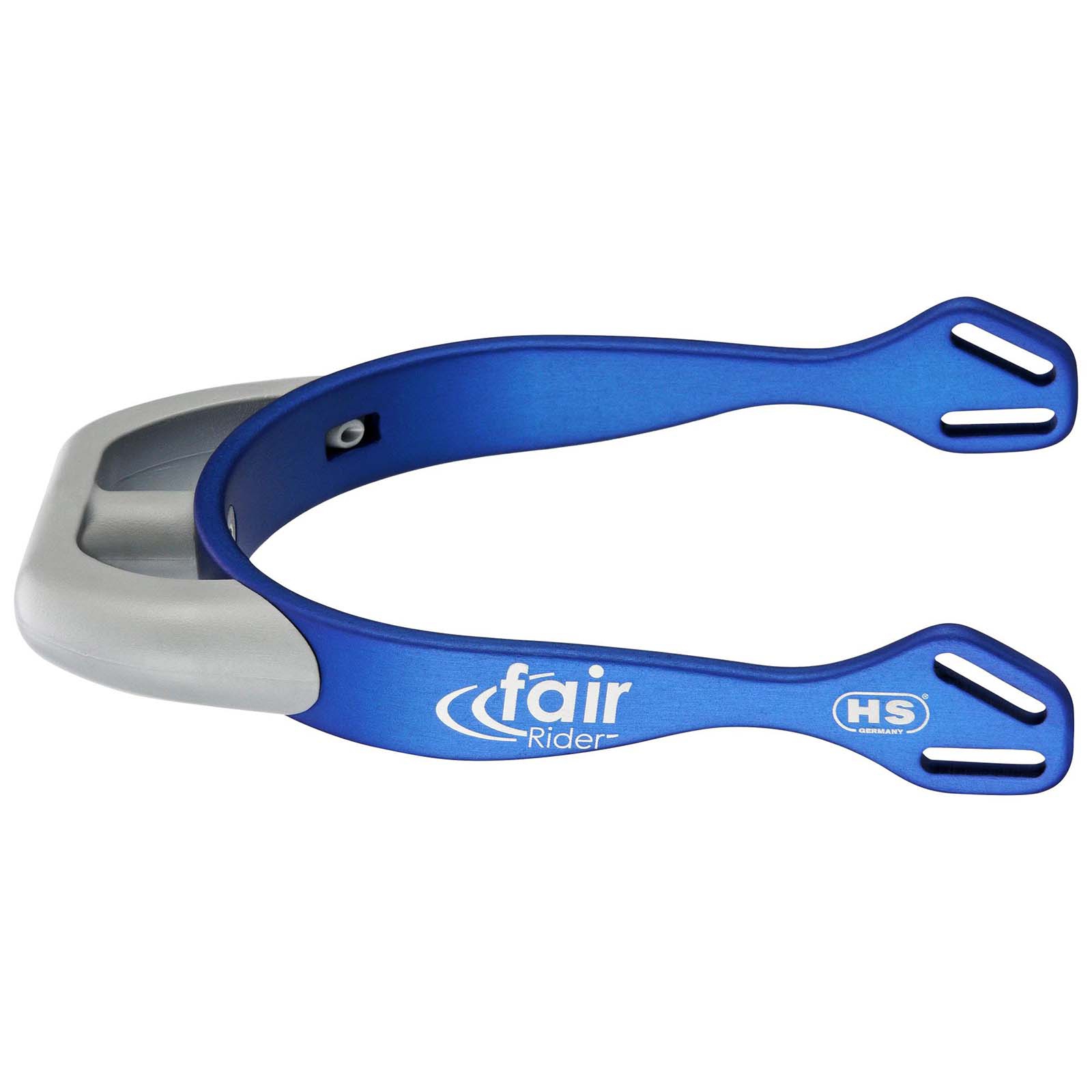 Blue/Smoke Grey Sprenger FairRider Aluminium Sporen, 20mm abgeflacht