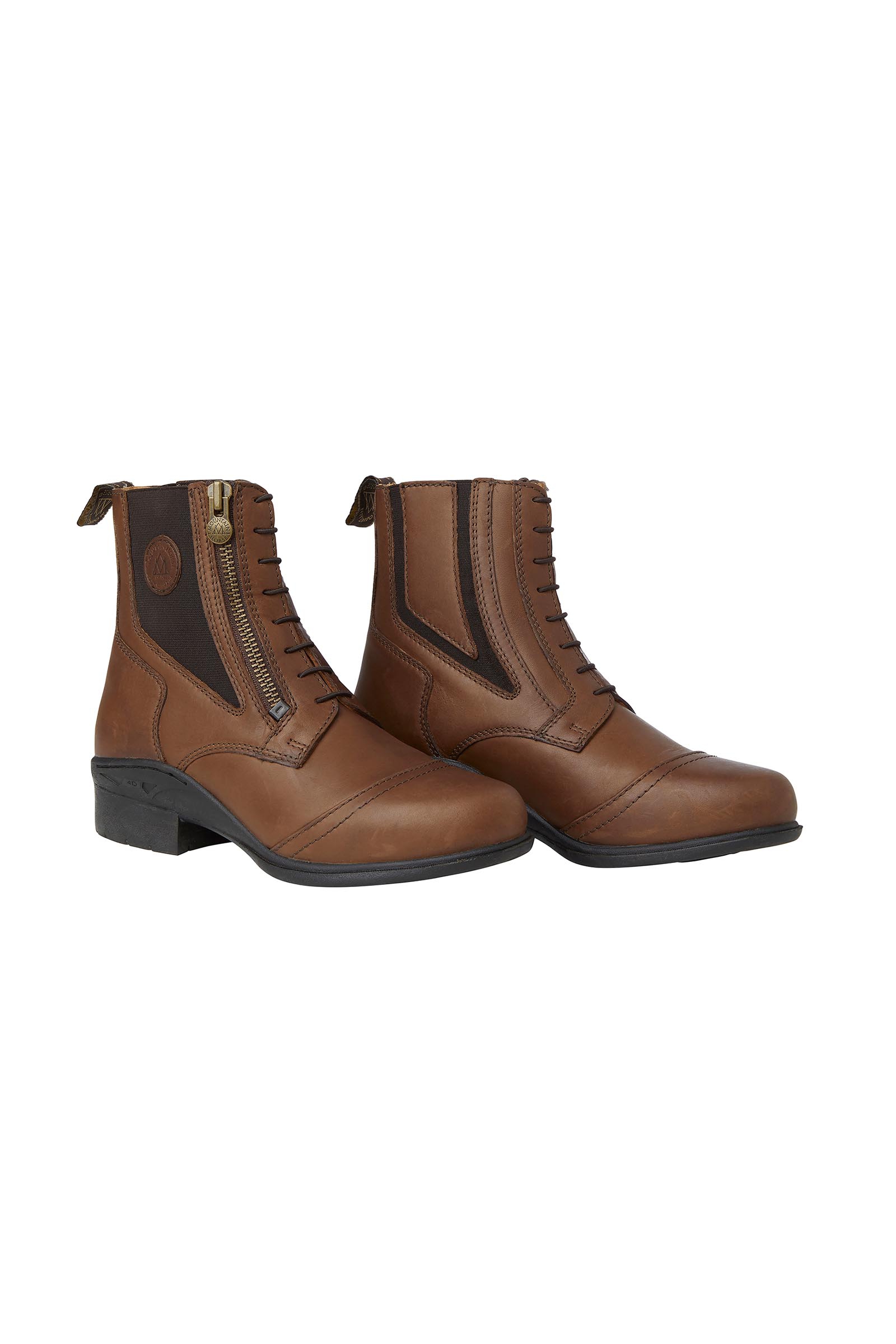 Brown Mountain Horse Valkyria Damen Paddockstiefel mit seitlichem Rei&szlig;verschluss
