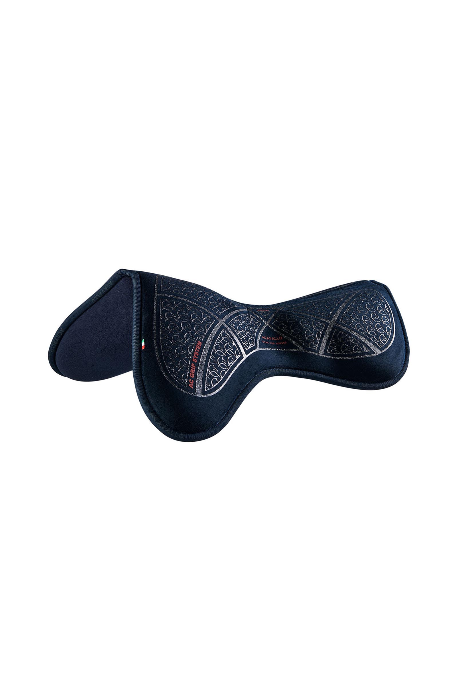 Blue/Silver Acavallo Memory Foam Classic Springpad Close Contact Velours mit Silikon-Grip, flach  