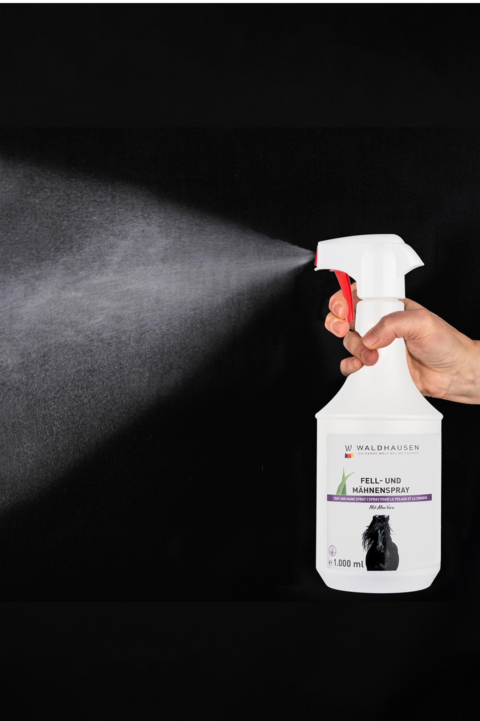 Waldhausen Pflegespray für Mähne & Schweif mit Aloe Vera, 1 l