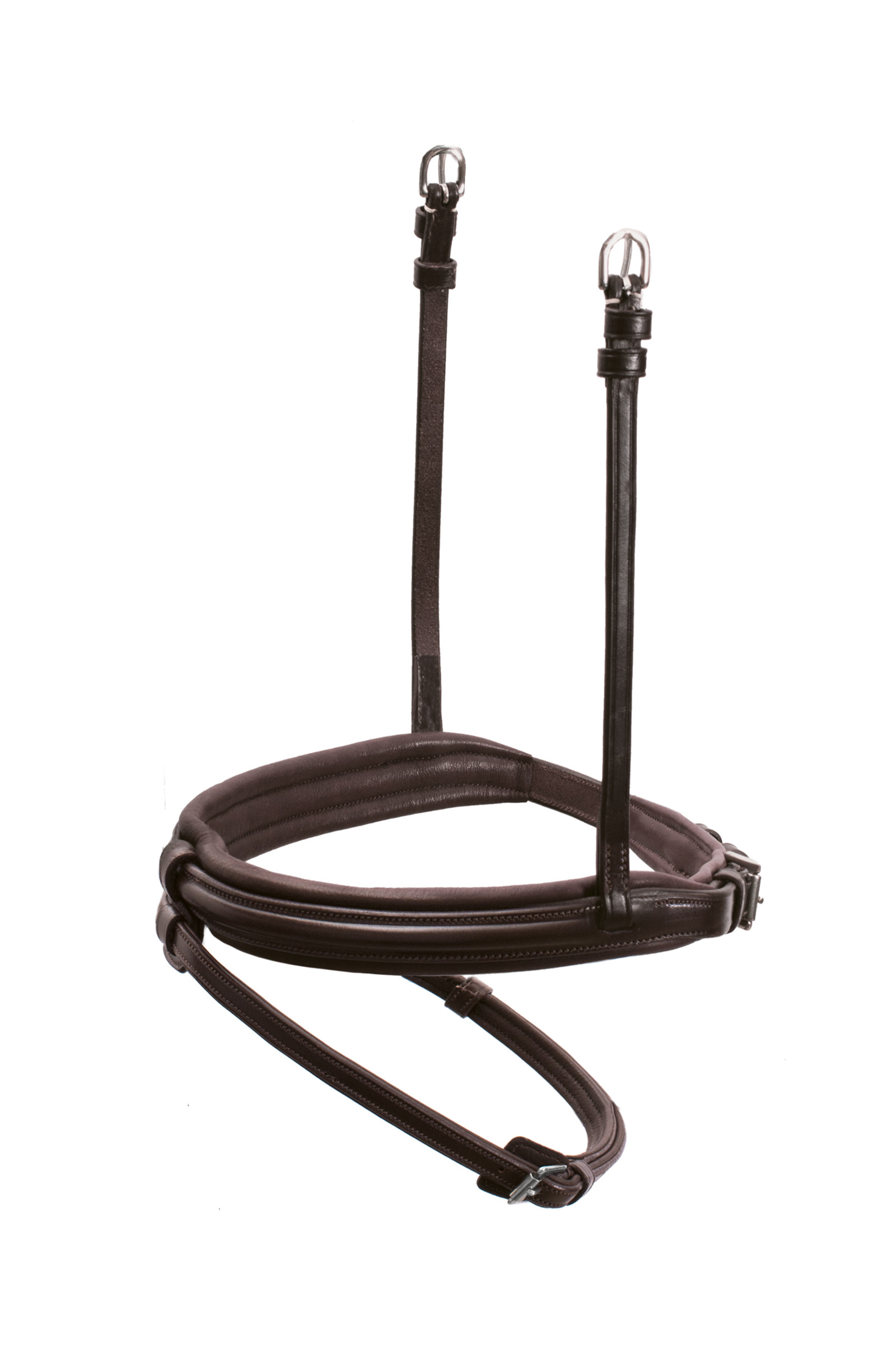 Dark Brown/Silver Schockemöhle Sports Nasenriemen Tokyo Select