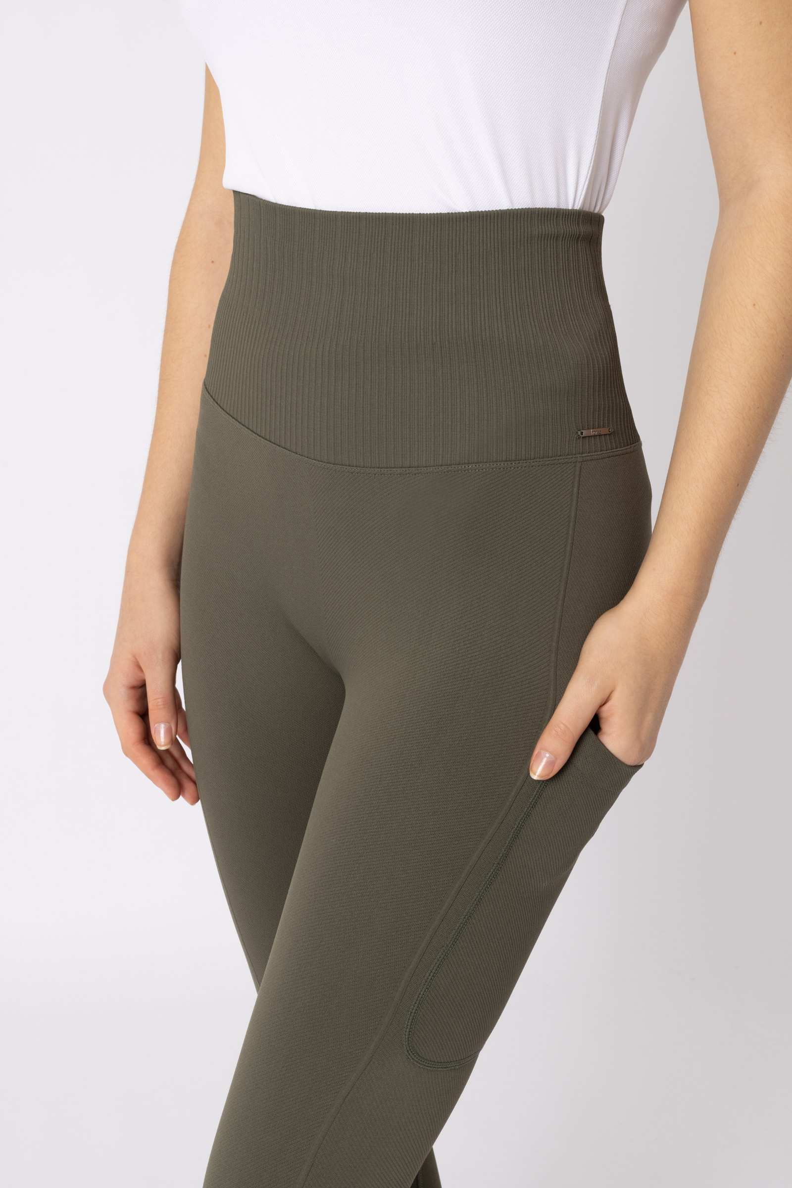 Horze Janine Women's Nathlose Vollbesatz Tights mit Handytasche