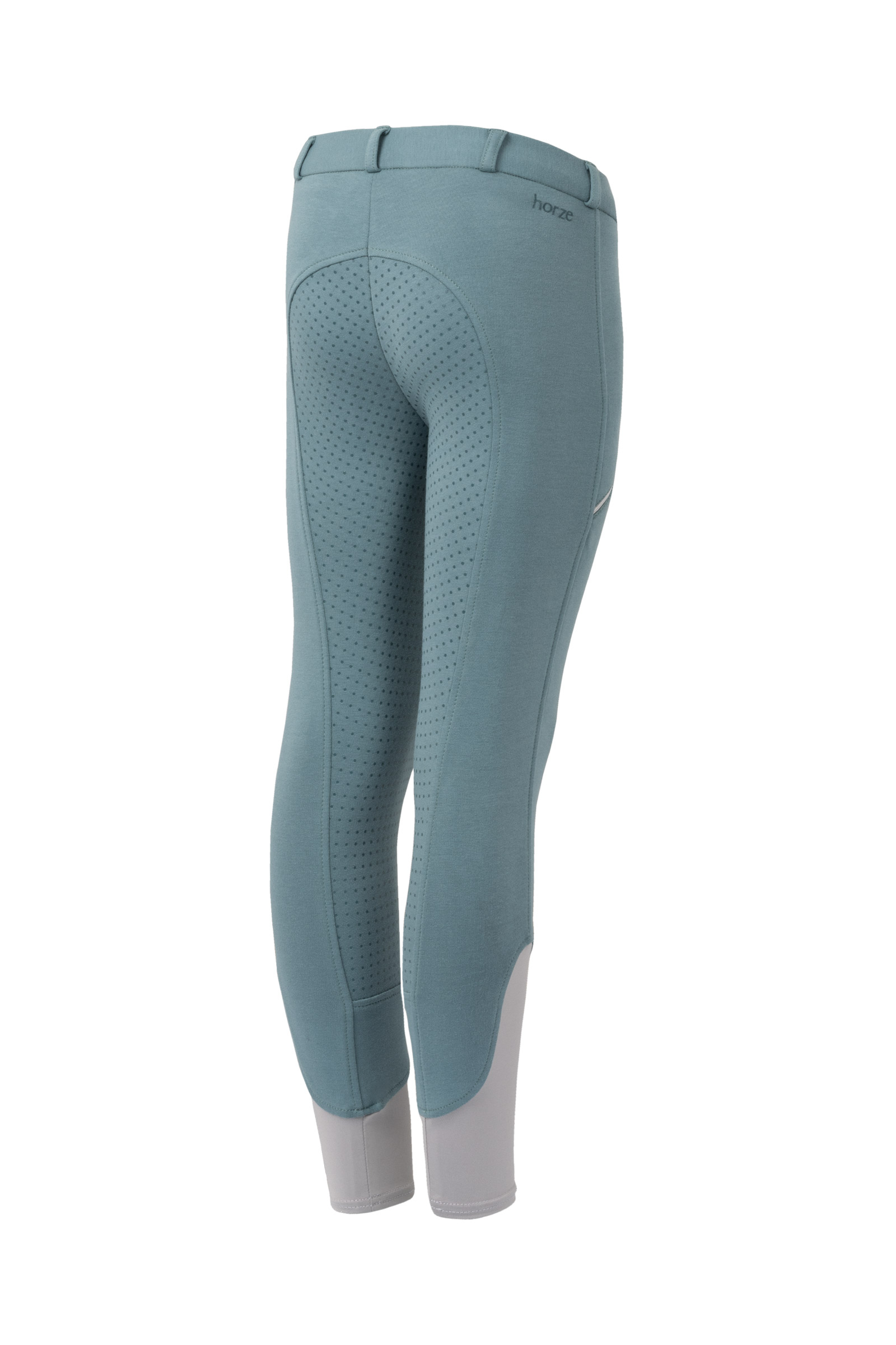 arctic blue Horze Felicia Kinder Vollbesatzreitleggings