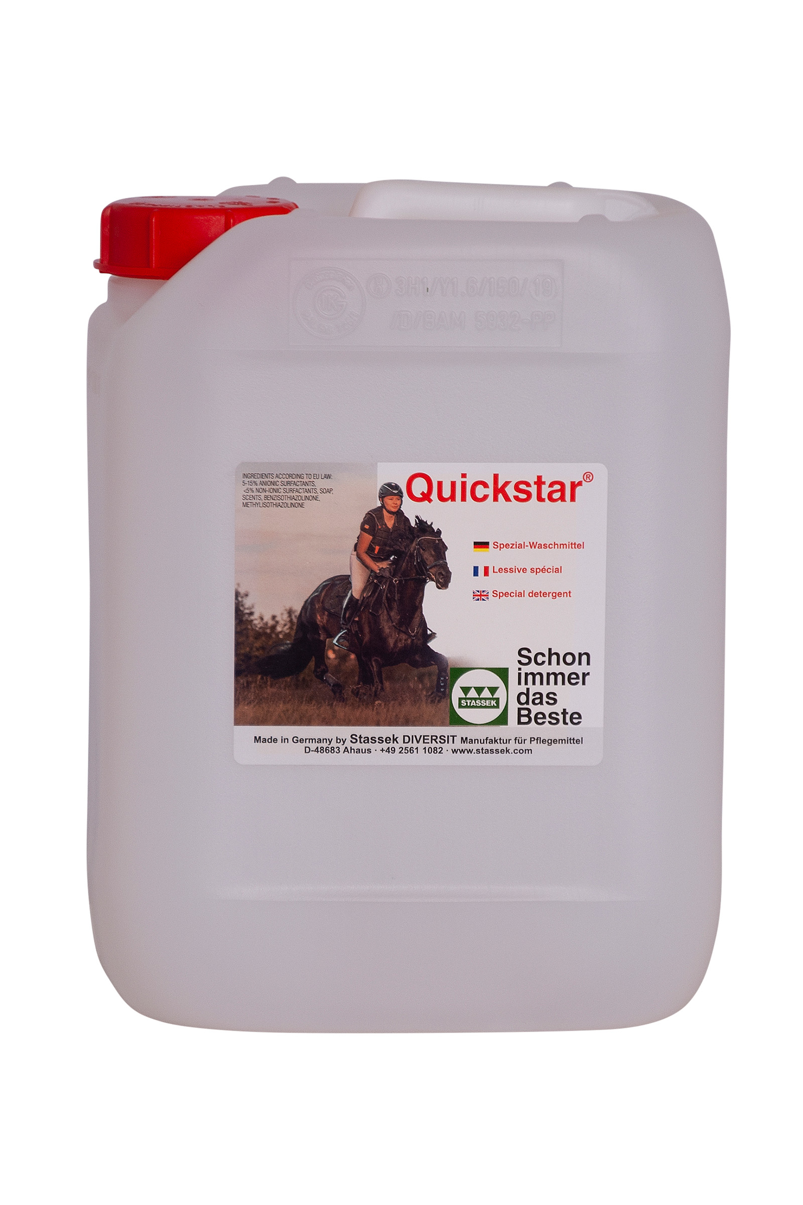 Stassek Quickstar Spezialwaschmittel f&uuml;r Leder und Wolle, 5 Liter