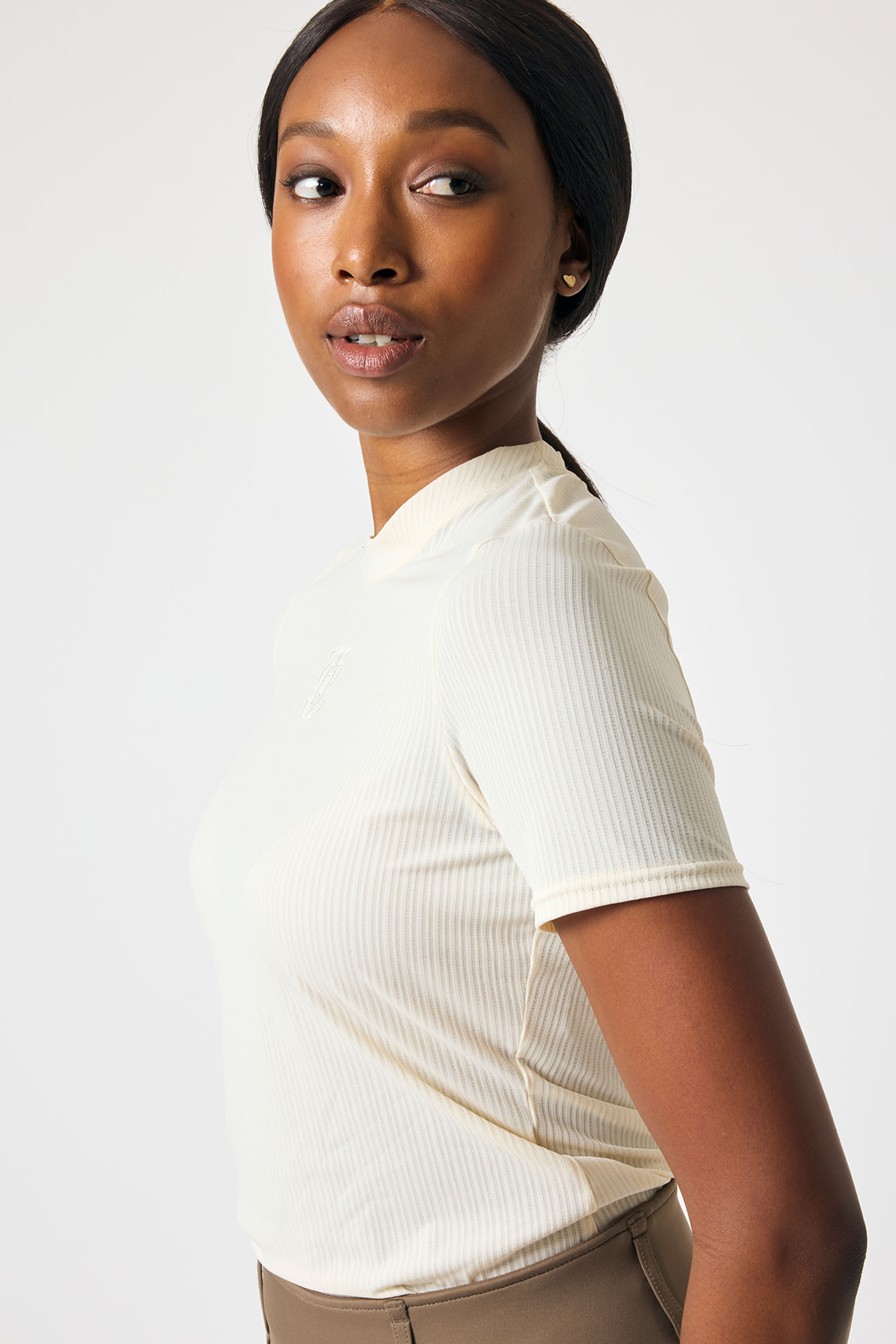 PS of Sweden Courtney S/S Gestreiftes Mesh-Shirt