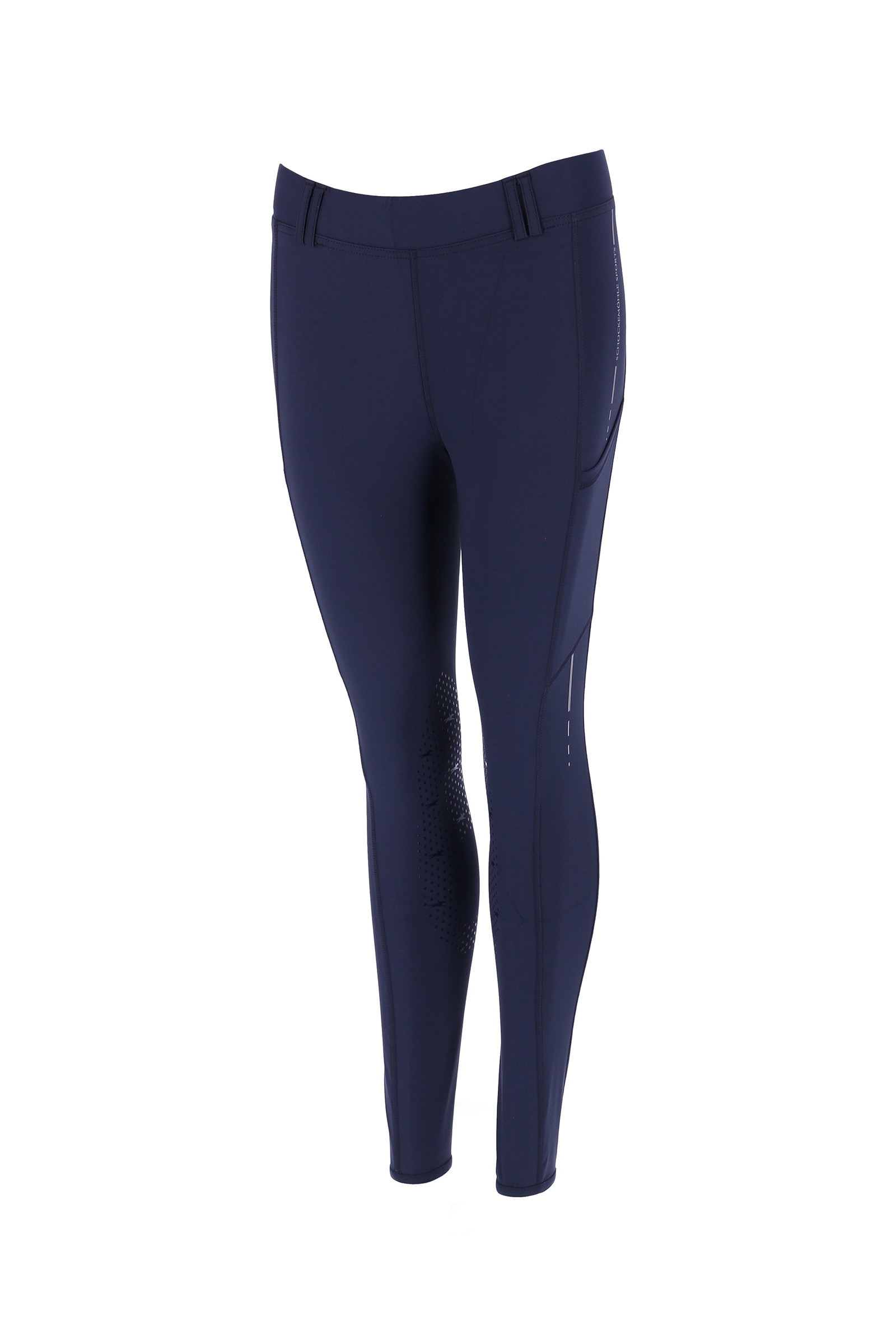 Schockem&ouml;hle Sports New Pocket Damen-Reitleggings Kniebesatz