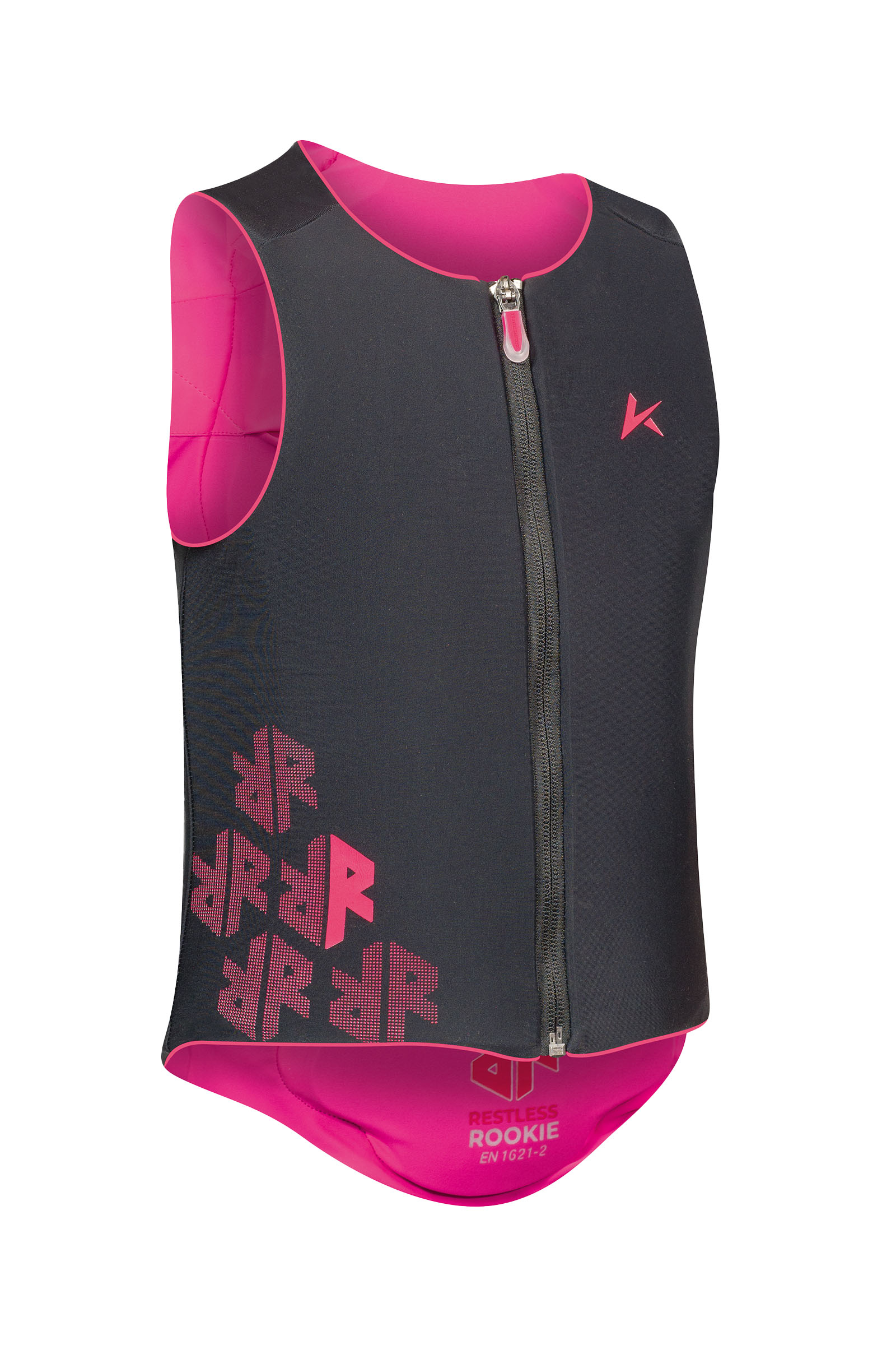 Black/Pink Komperdell Ballistic Flex Fit Pro Junior Rückenprotektor