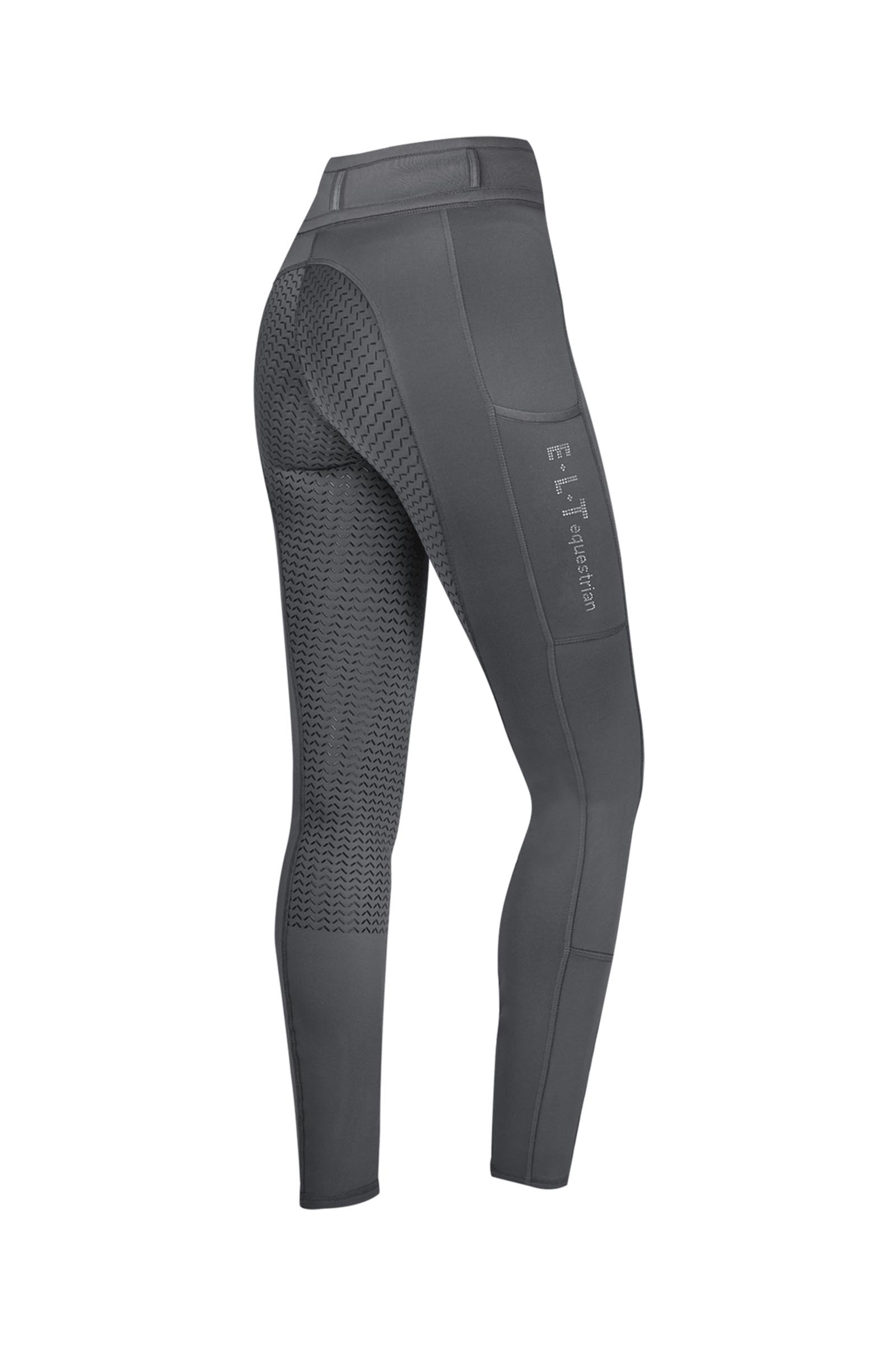 Asphalt ELT Ella Glam Kinder Reitleggings Vollbesatz