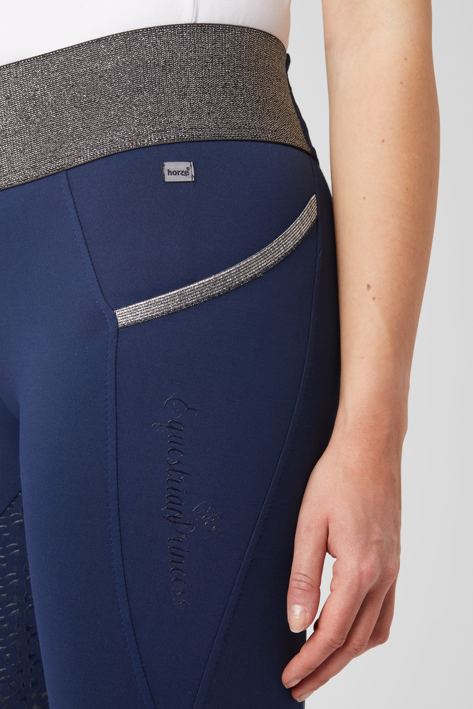 Damen Reitleggings mit Vollbesatz und Glitzerbund