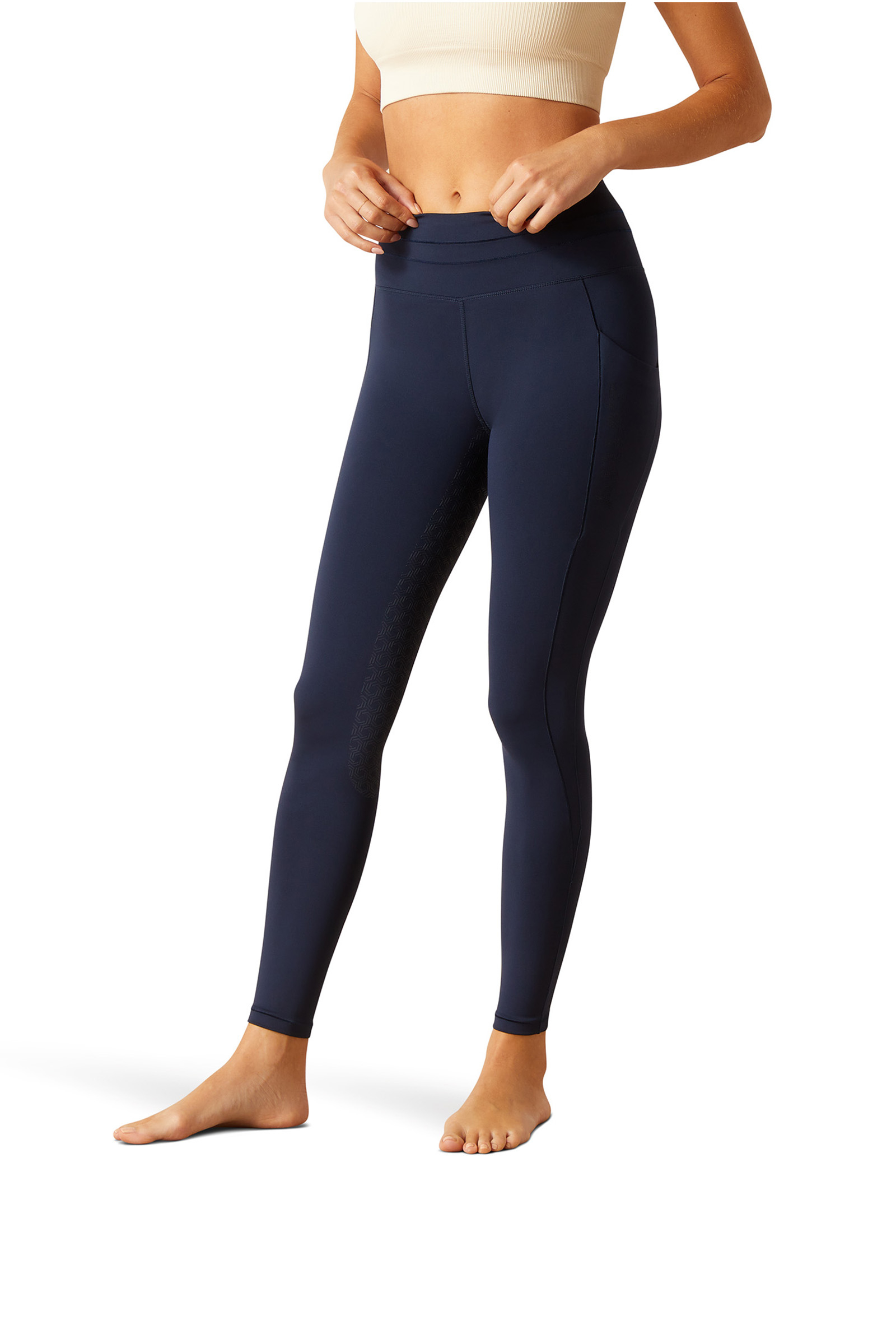 Navy Eclipse Ariat Eos 2.0 Damen Reitleggings mit Full-Grip