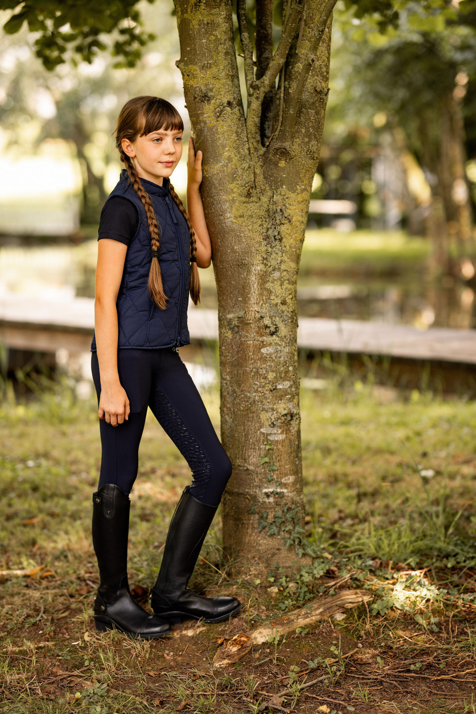 Horze Amber leicht gef&uuml;tterte Reitweste f&uuml;r Kinder