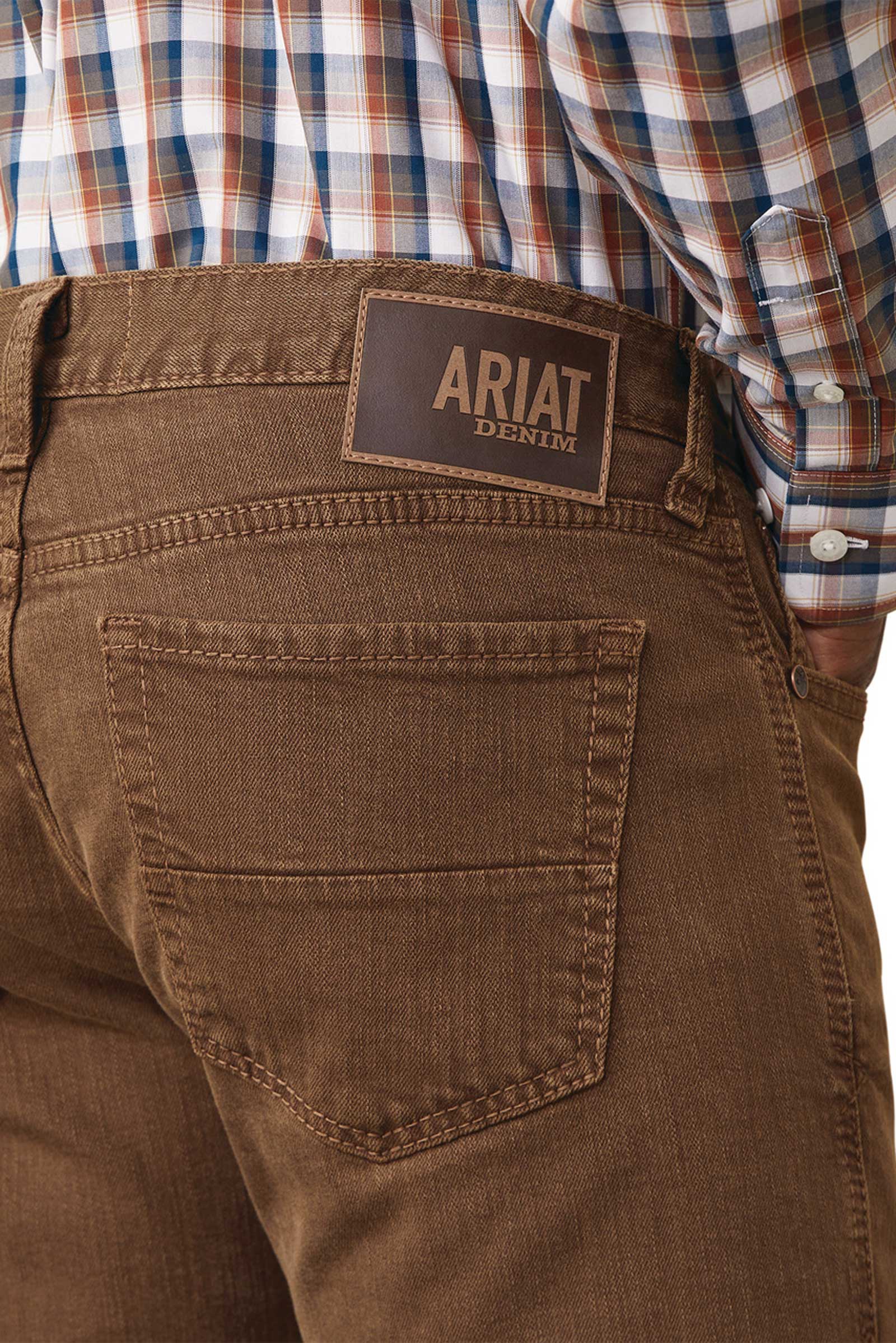 Ariat Herren M7 Str Grizzly Straight Jeans in Olivgr&uuml;n