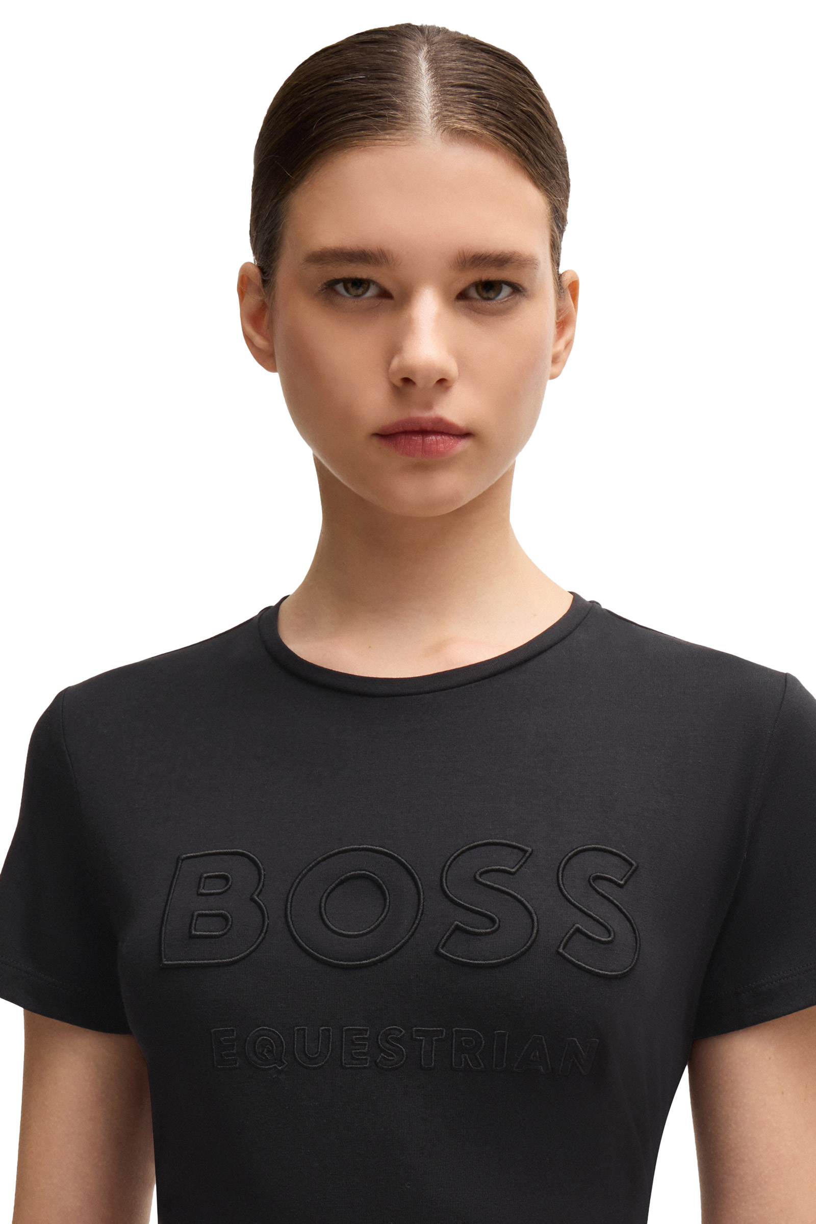 Boss Maya Damen-T-Shirt mit Stickerei
