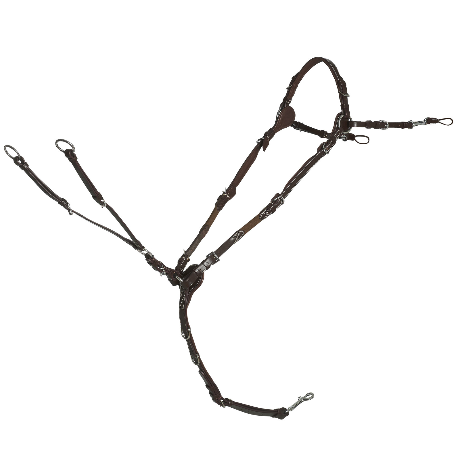 Espresso Dark Brown/ Offwhite/ Silver Schockemöhle Sports Sevilla Select Vorderzeug