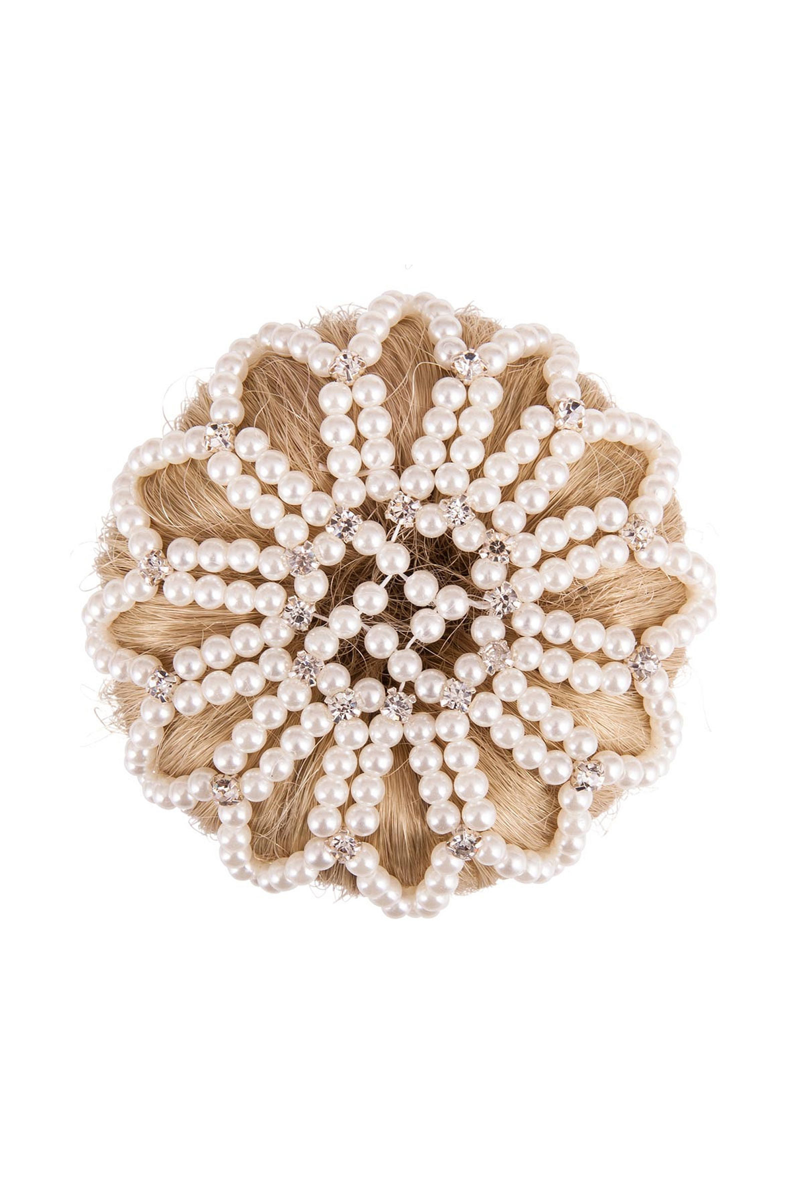 WH/AB BR Haarnetz f&uuml;r Dutt Pearl Diamond