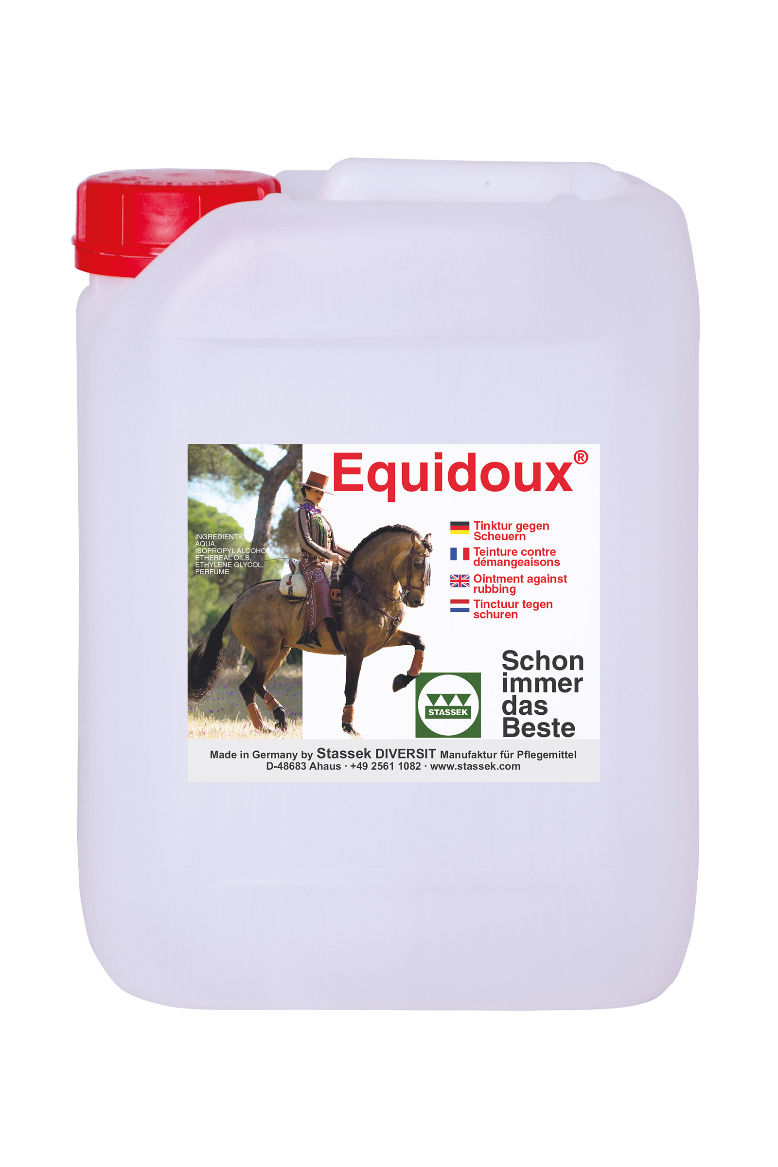 Stassek Equidoux Tinktur gegen Scheuern, 5 Liter