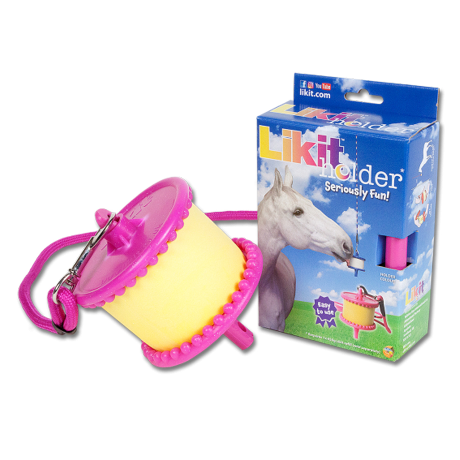 Pink Likit Halterung f&uuml;r Lecksteine