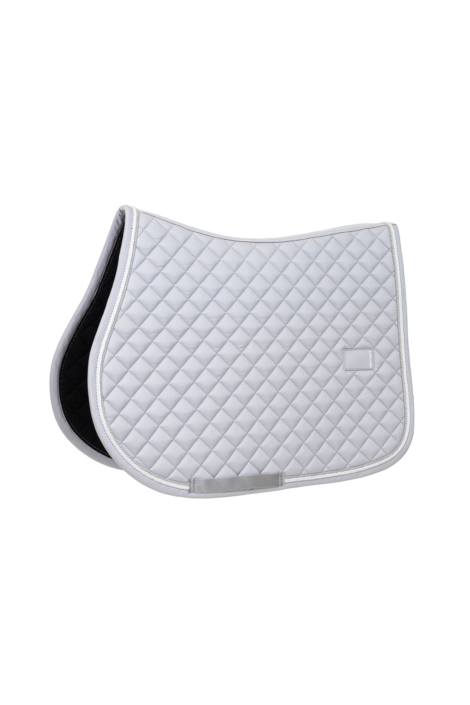 grey Kentucky Horsewear Schabracke Diamant mit Bordüre