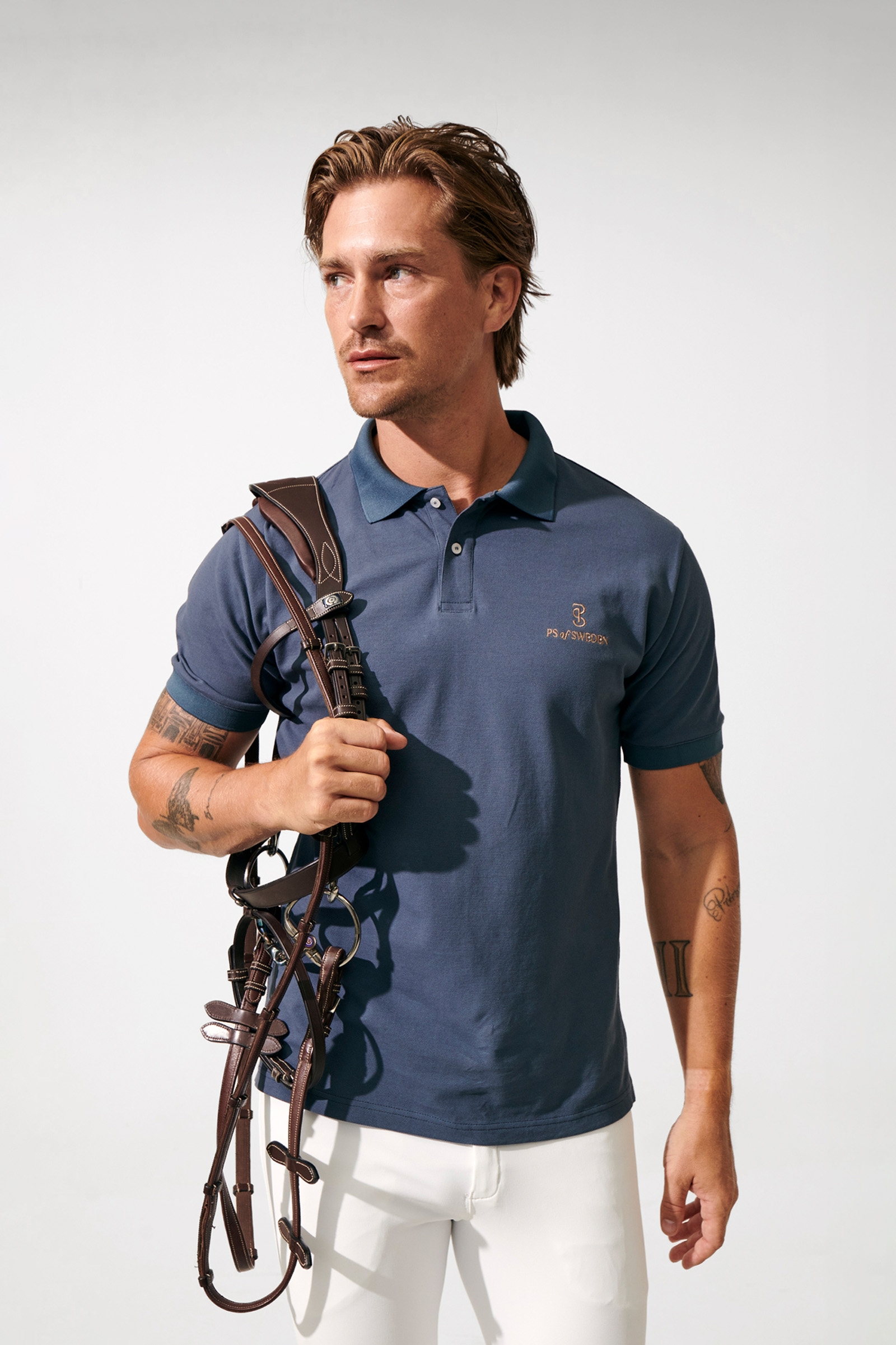 PS of Sweden Lucas Men&acute;s Pique Polo Shirt