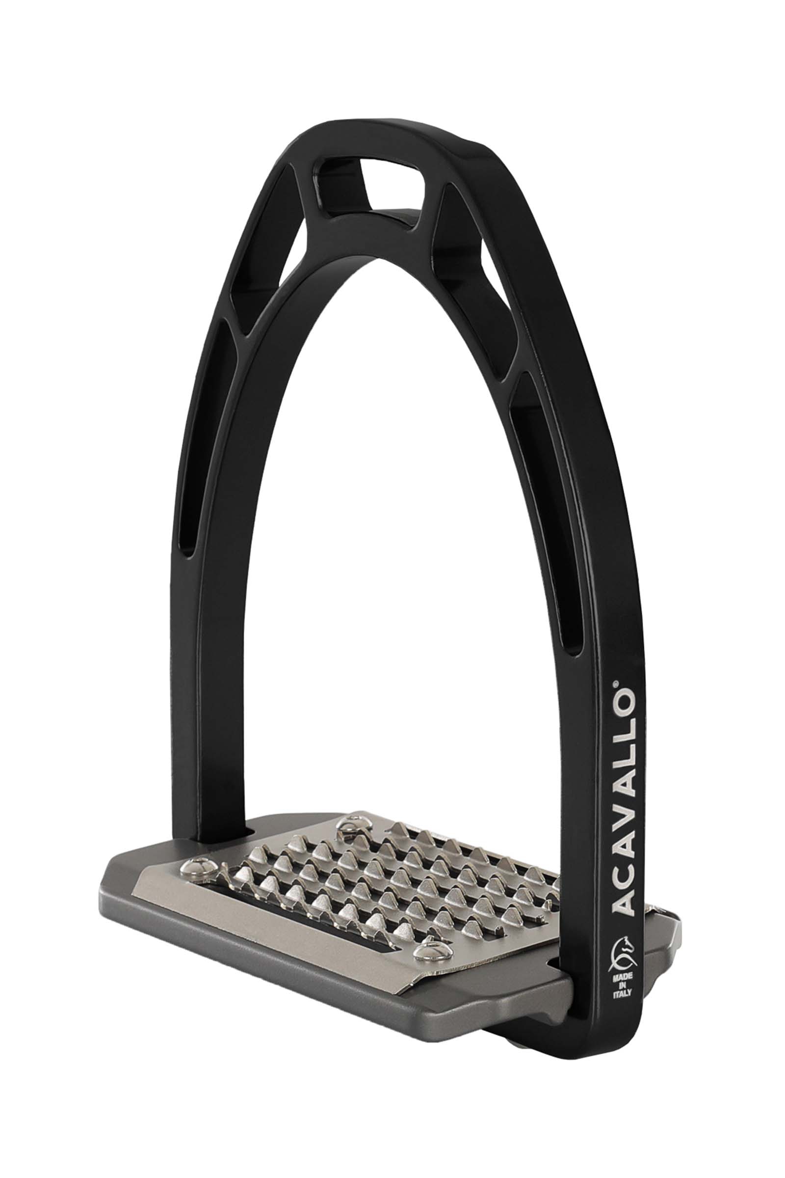 Black Acavallo Arco Evolution Alupro Aluminium Steigb&uuml;gel